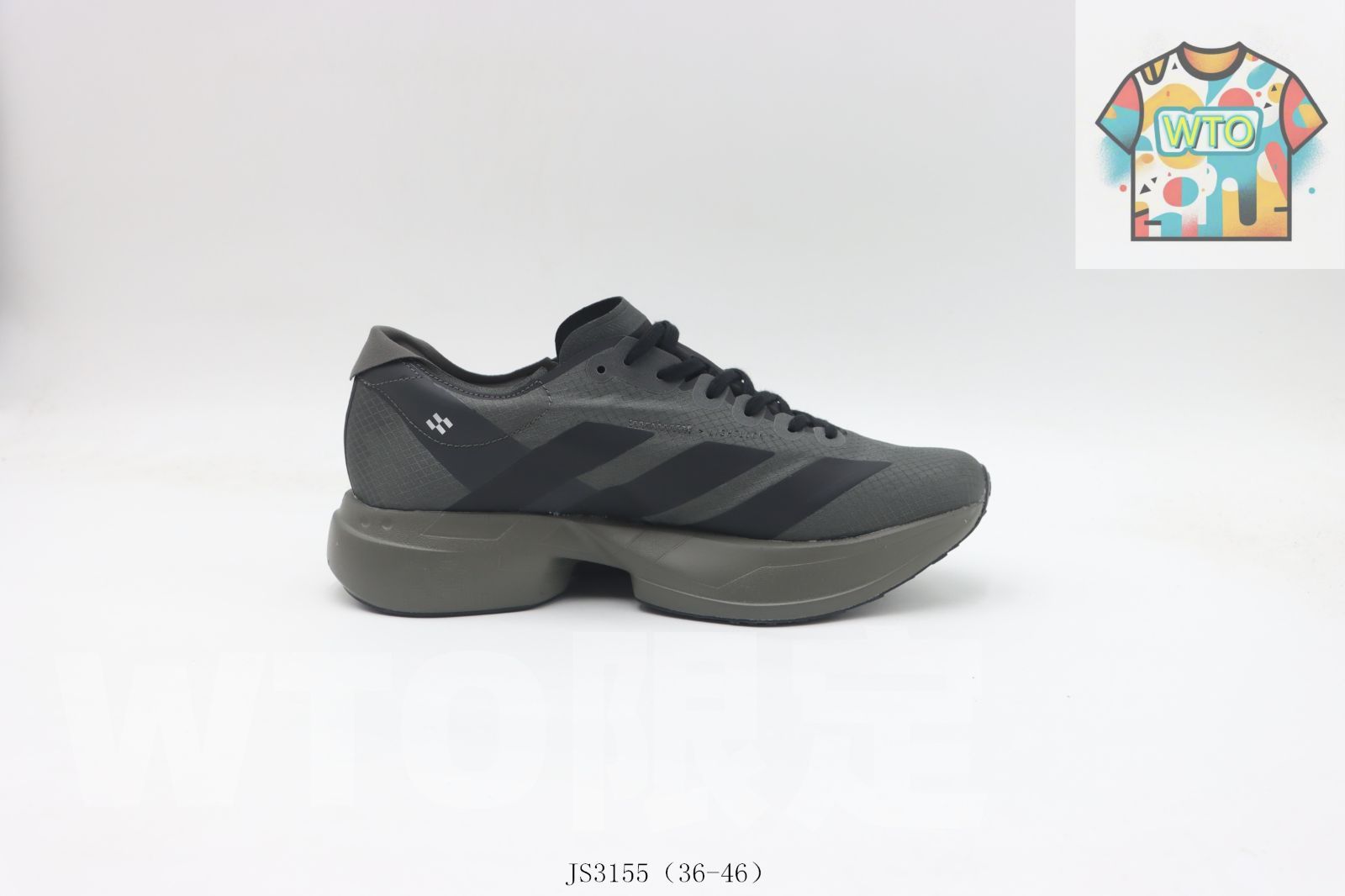 WTO通販 Adidas アディダス アディダスランニングシューズ ダークグレー JS 3155-WTO輸入-THE 81