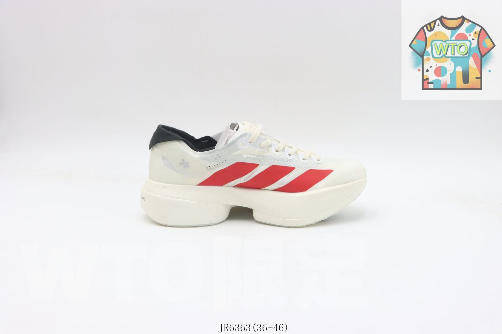 WTO通販 Adidas アディダス ランニングシューズ ホワイトレッド JR 6363-WTO輸入-DIR 91