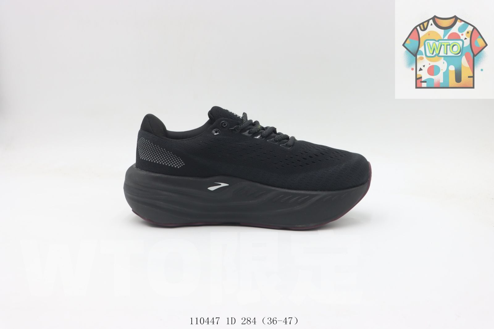 WTO通販 Brooks ブルックス スニーカー ブラックホワイト 110447 1 D 284-WTO輸入-RPX 47