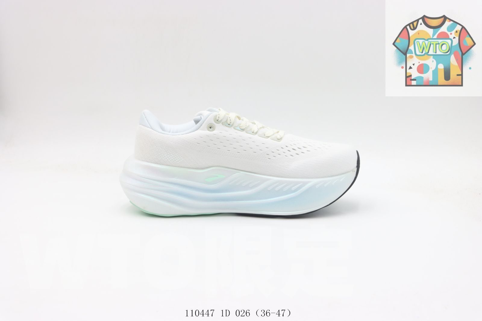 WTO通販 Brooks ブルックス スニーカー ホワイトブルー 110447 1 D 026-WTO輸入-SBH 08