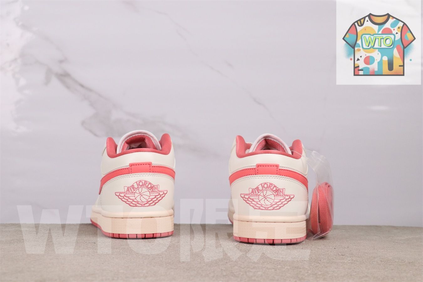 ローカット 白ピンク