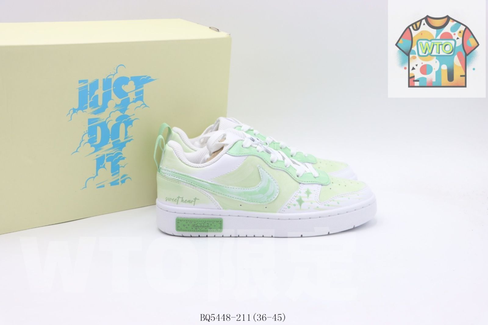 エアフォースロートップスケートシューズ グリーン