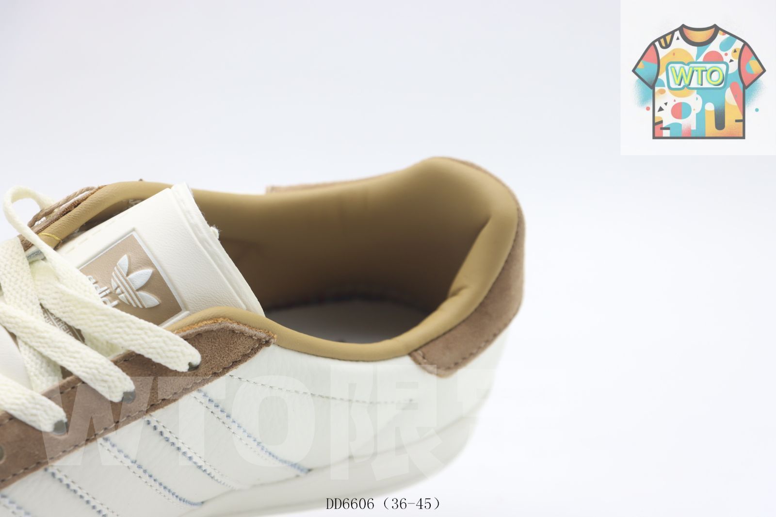  WTO通販 Adidas アディダス クローバーローカット ホワイトブラウンサプ DD 6606-WTO輸入-LGX 26 スニーカー 靴