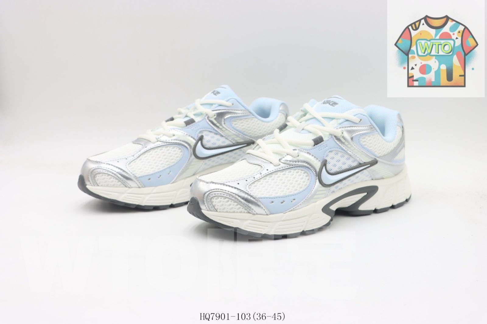 ランニングシューズ ホワイトブルー