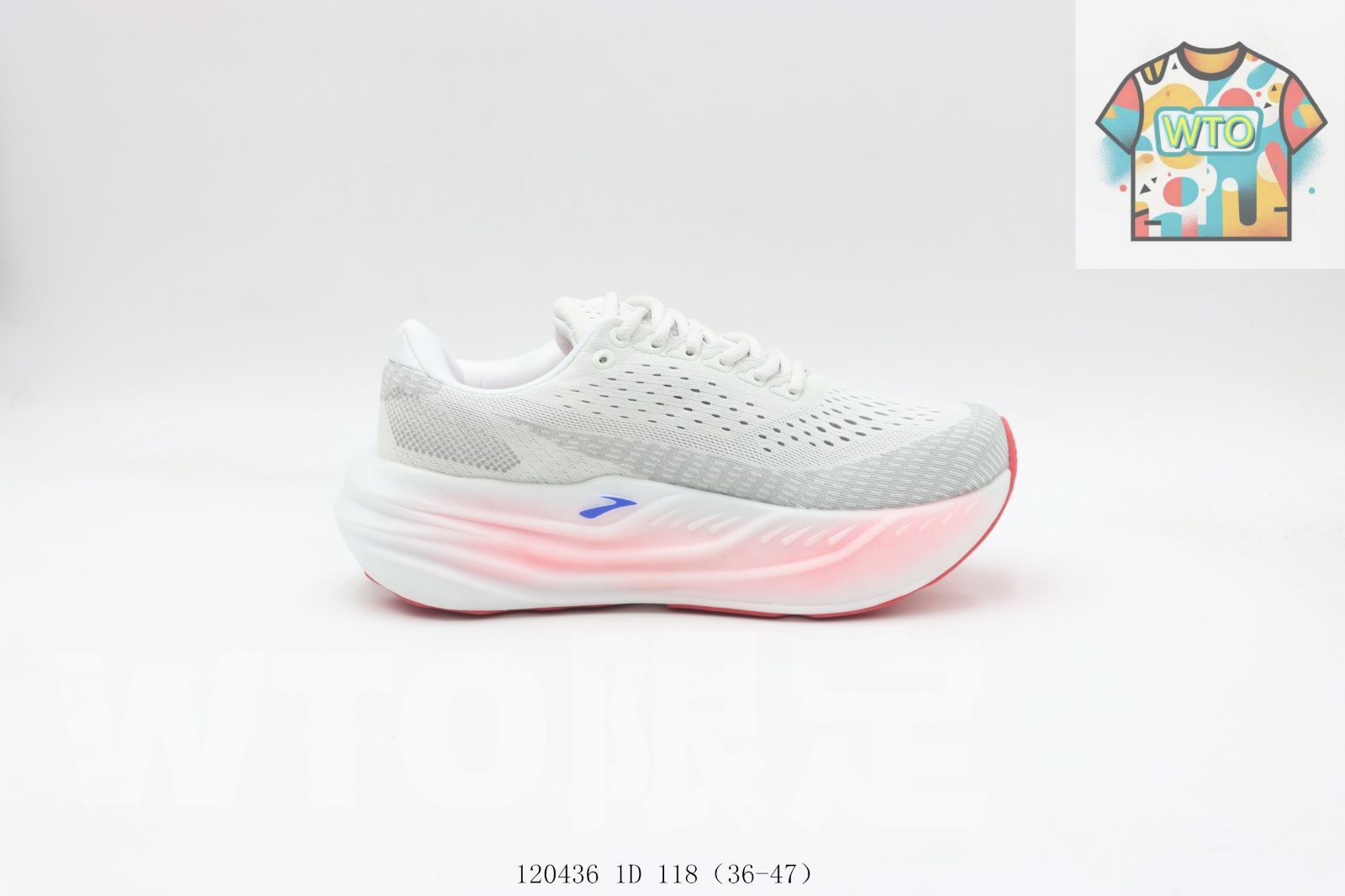 WTO通販 Brooks ブルックス スニーカー グレーピンク 120436 1 D 118-WTO輸入-ZWI 21