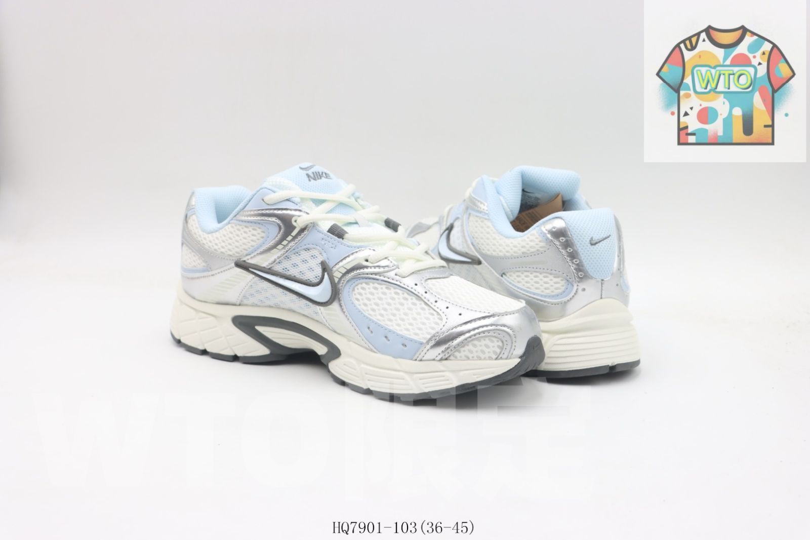  今日 Nike ナイキ ランニングシューズ ホワイトブルー HQ 7901-103-WTO輸入2 スニーカー 靴