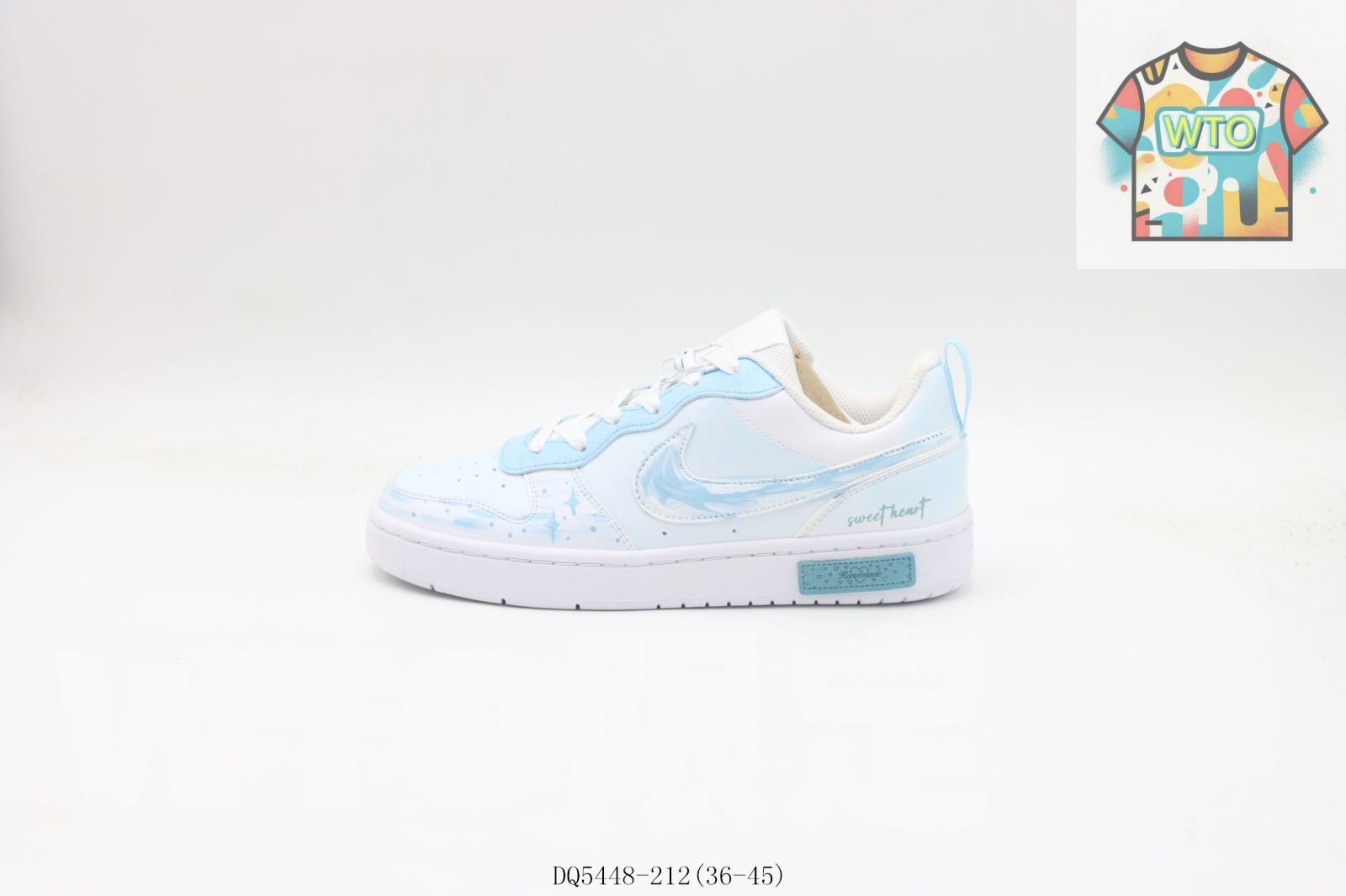 WTO通販 NIKE ナイキ エアフォースローカットスケートシューズ ブルーホワイト DQ 5448 212 WTO輸入 KWI 19