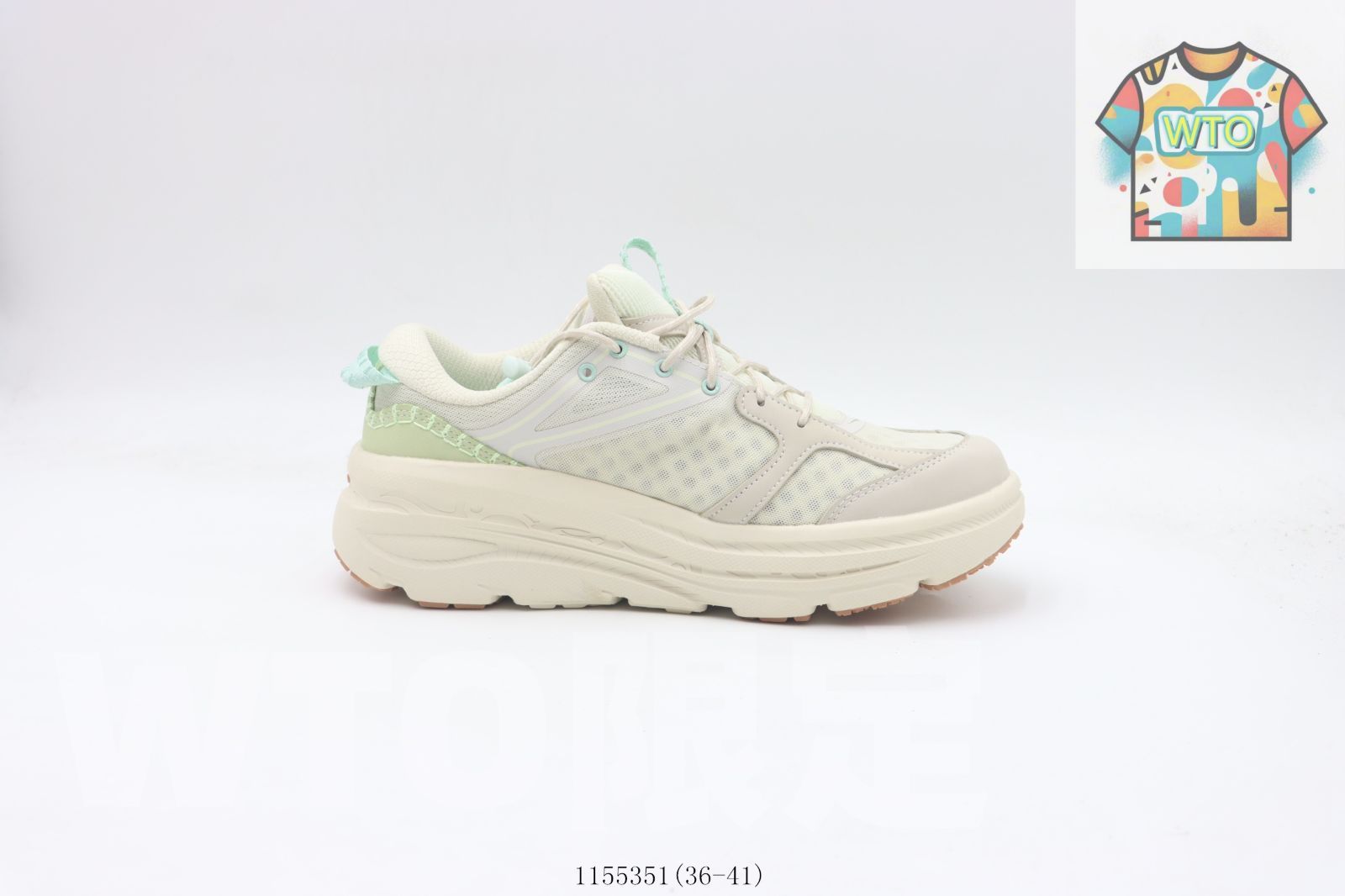 WTO通販 HOKA ONE ホカ ランニングシューズ ベージュ 1155351-WTO輸入-VSM 83