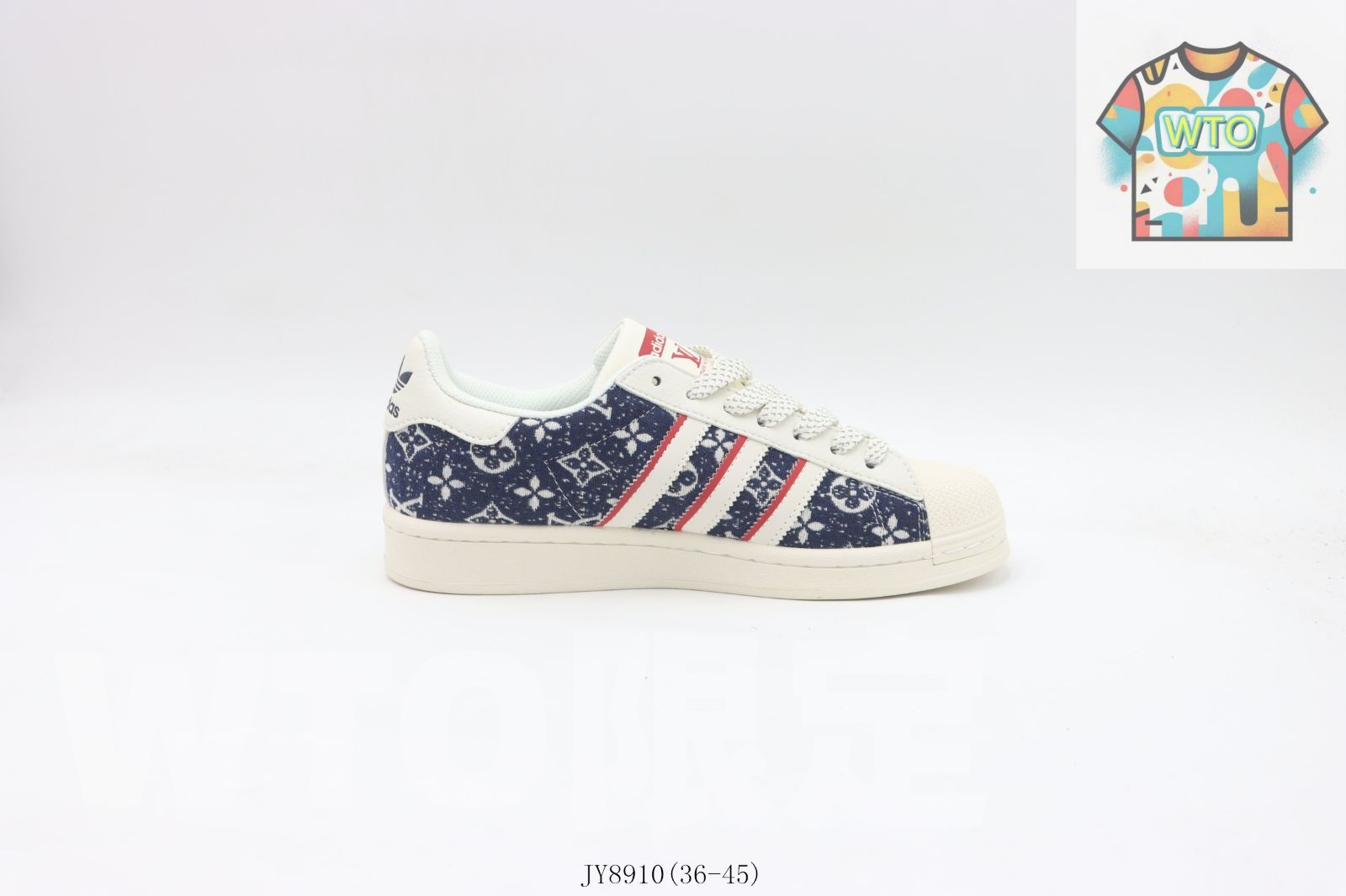 WTO通販 Adidas アディダス クローバーシェルトゥースケートシューズ ホワイトブルー lvJY 8910-WTO輸入-OKB 61