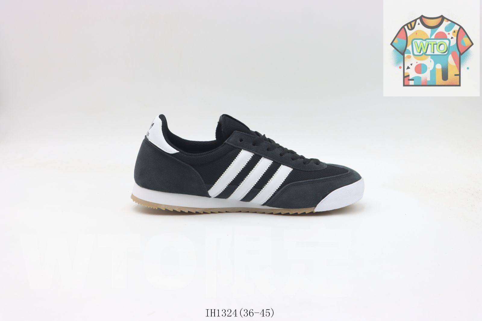 今日 Adidas アディダス ランニングシューズ ブラックホワイト IH 1324-WTO輸入2