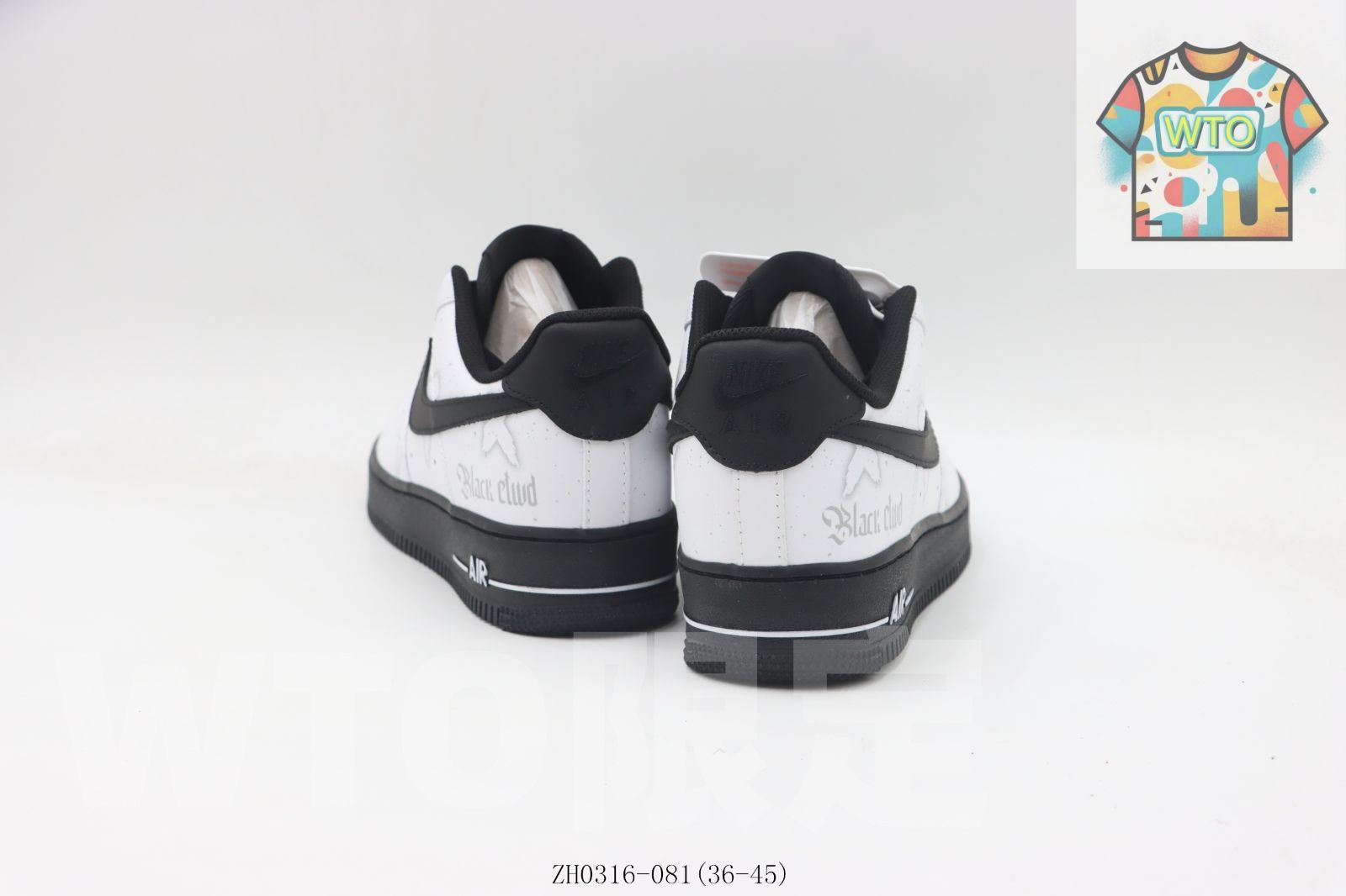  WTO通販 NIKE ナイキ エアフォースローカットスケートシューズ ホワイトブラック ZH 0316-081-WTO輸入-RGC 59 スニーカー 靴