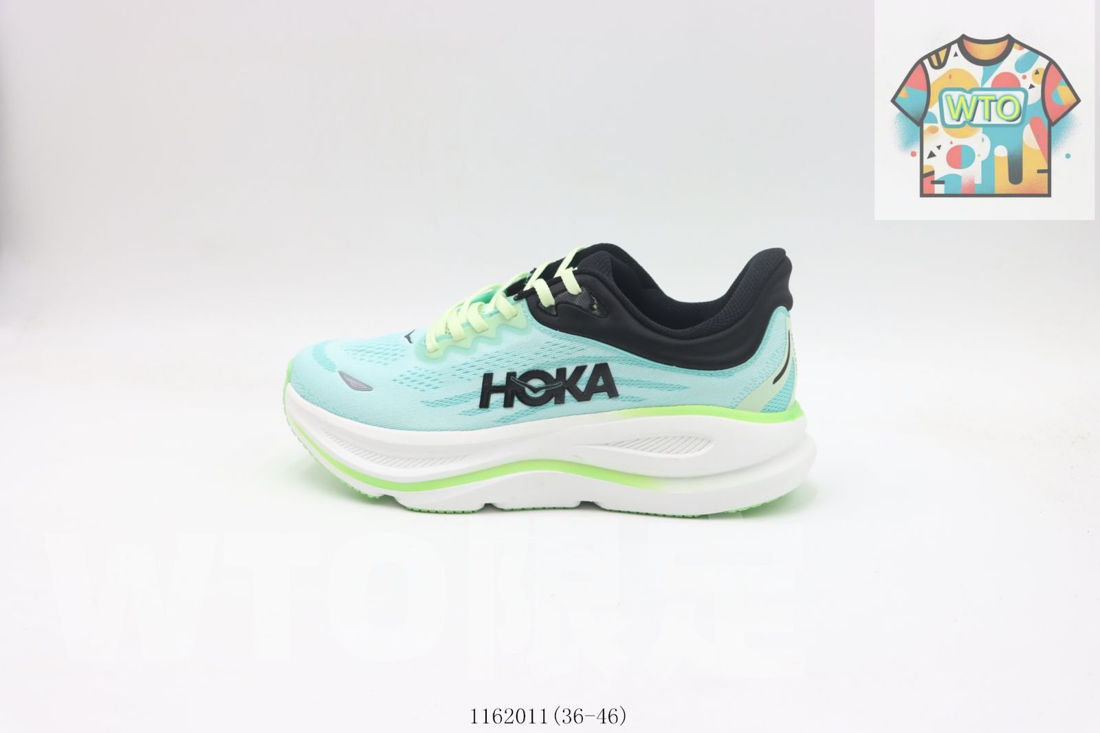 今日 HOKA ONE ランニングシューズ ブルーブラック 1162011 WTO輸入2