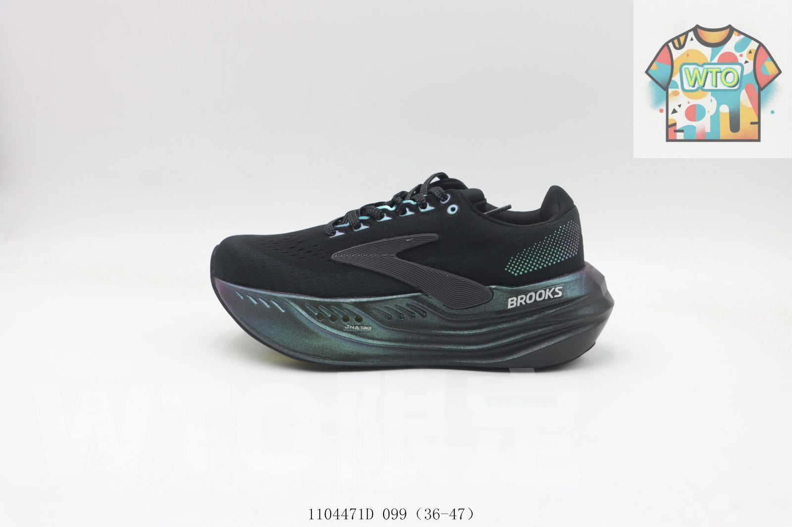 WTO通販 ブルックス Brooks のスニーカー ブラックブルー 099 WTO輸入 UCL 36