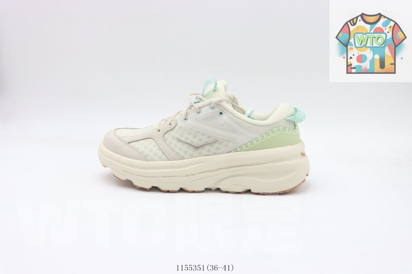 WTO通販 HOKA ONE ホカ ランニングシューズ ベージュ 1155351-WTO輸入-VSM 83