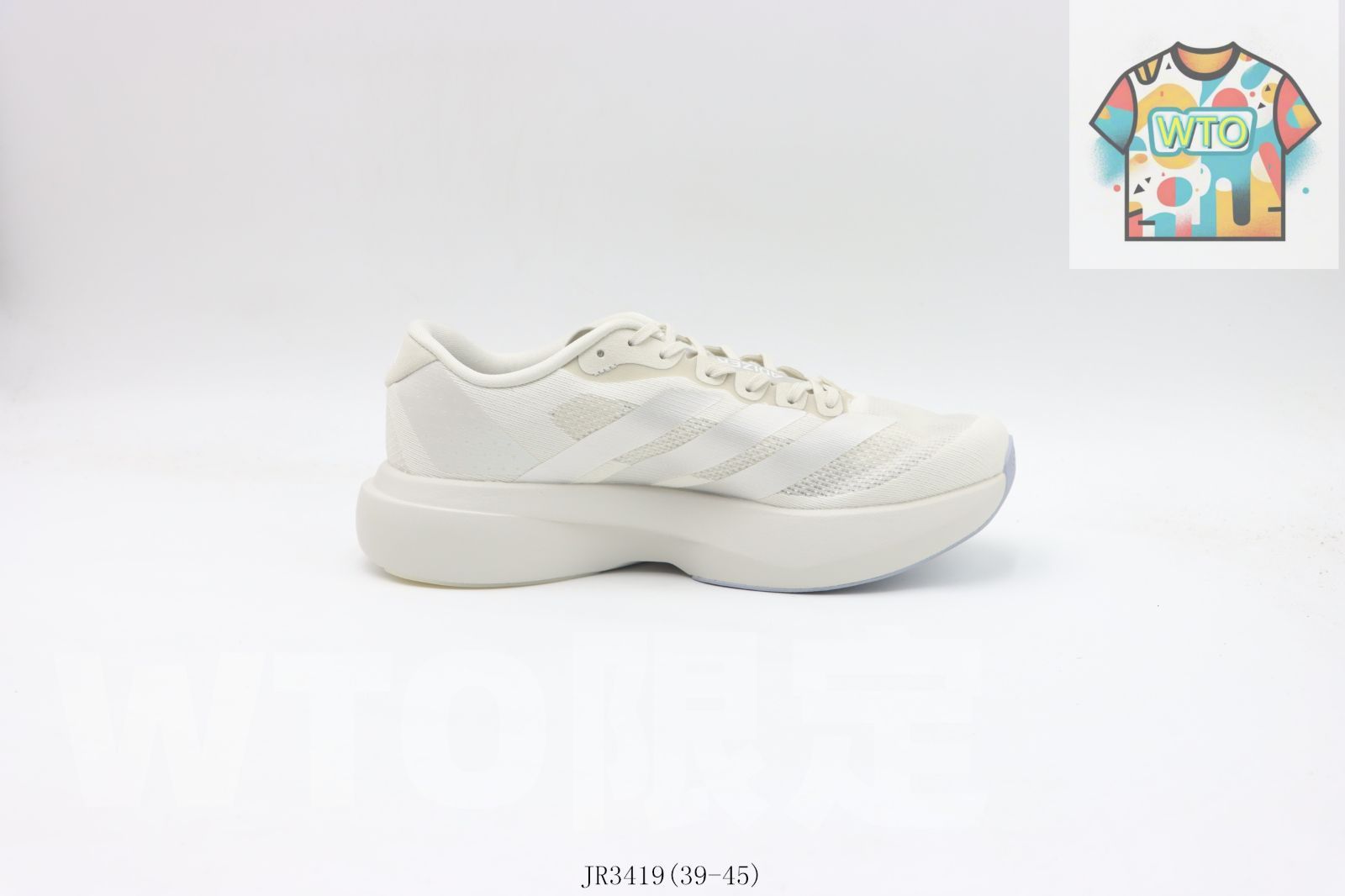 今日 Adidas アディダス ランニングシューズ ベージュ JR 3419-WTO輸入2