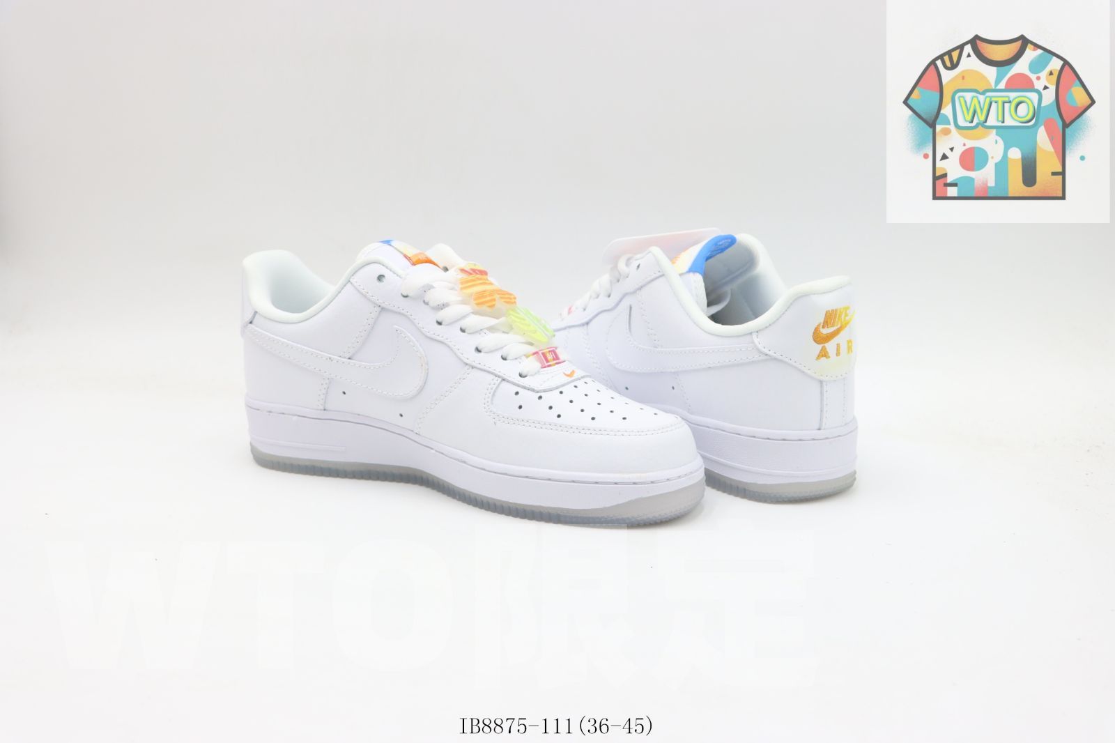  今日 Nike ナイキ エアフォースロートップスケートシューズ ホワイトイエロー IB 8875-111-WTO輸入2 スニーカー 靴