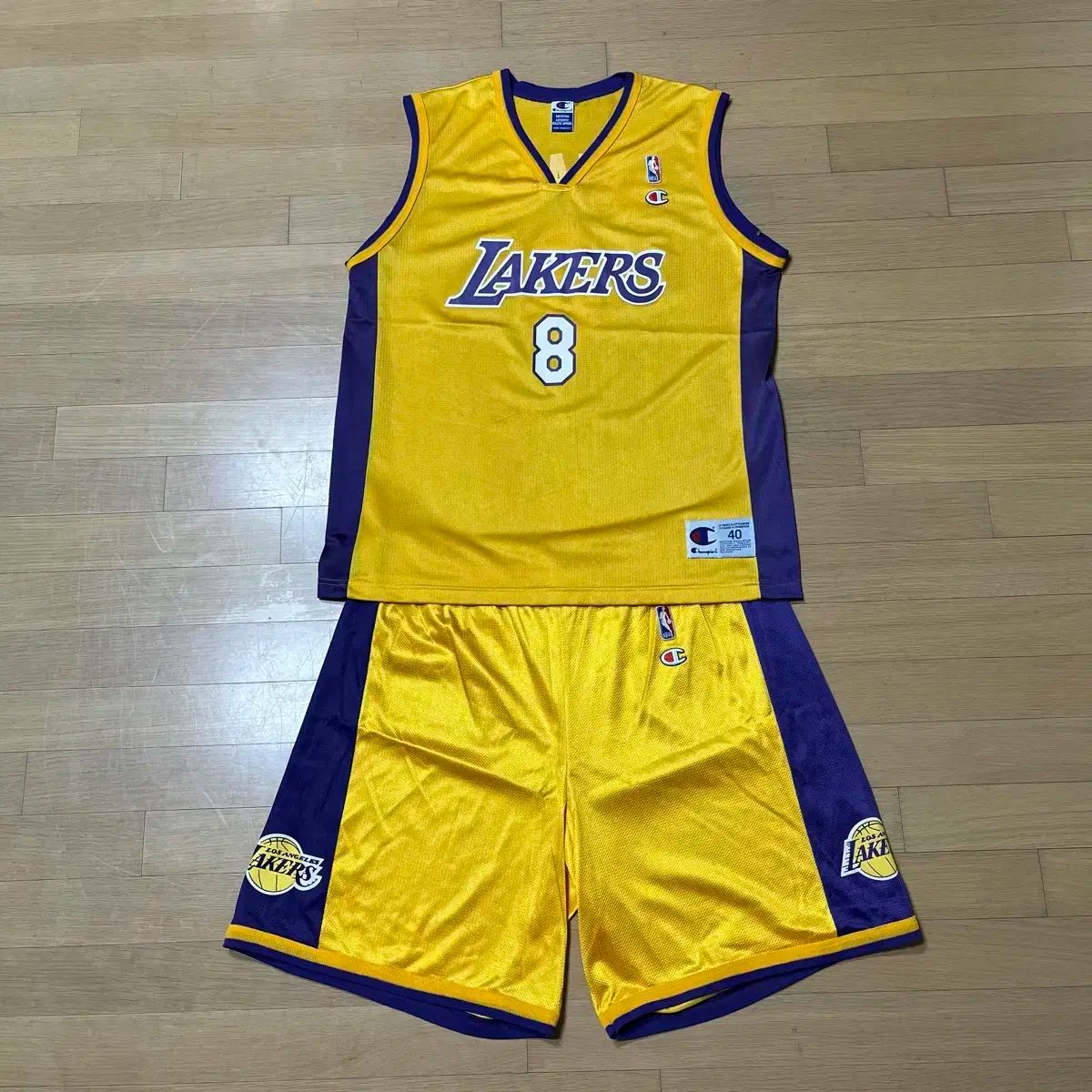 90s LA Lakers Kobe Bryant Champion Vintage Jersey Uniform