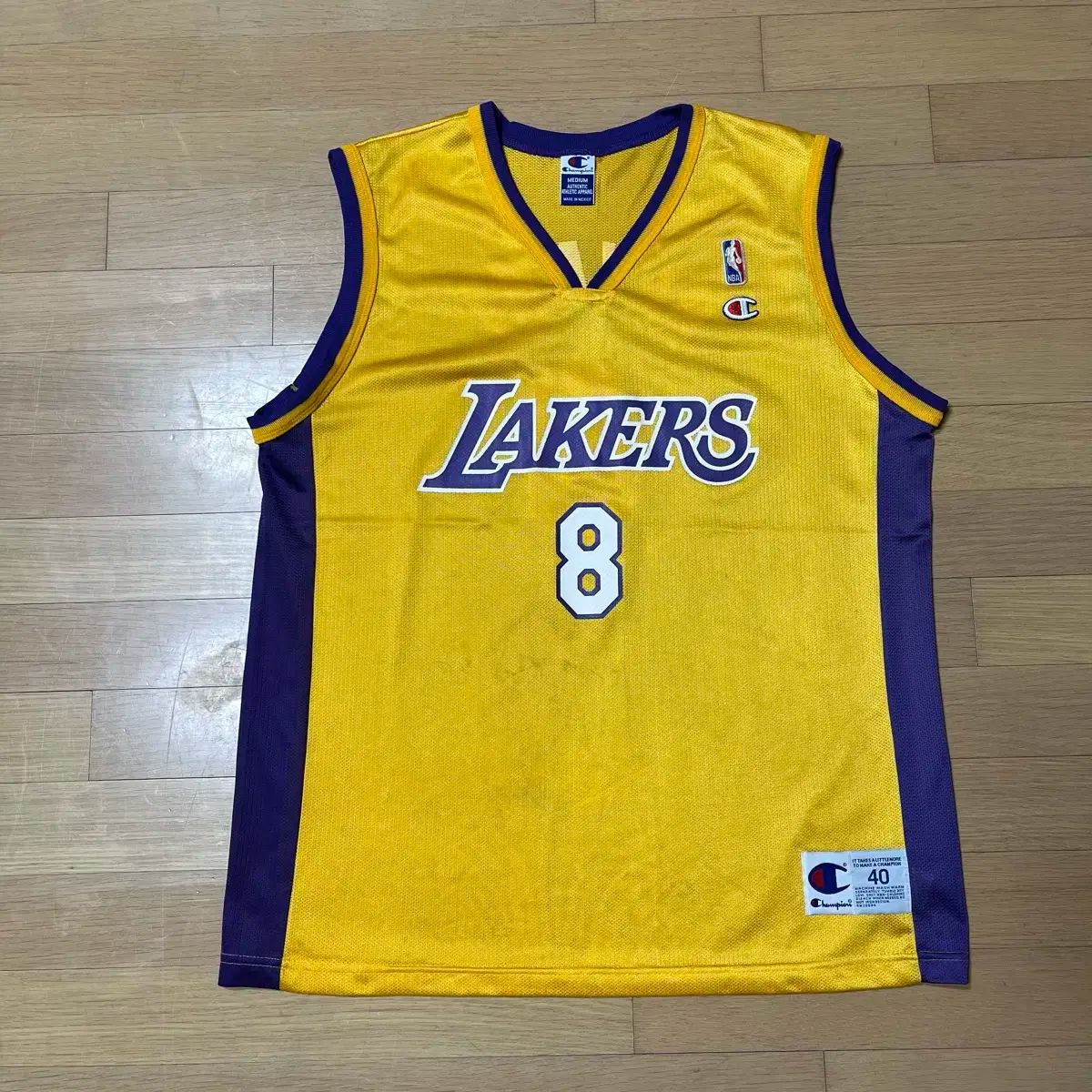 90 s LA Lakers Kobe Bryant Champion Vintage Jersey Uniform