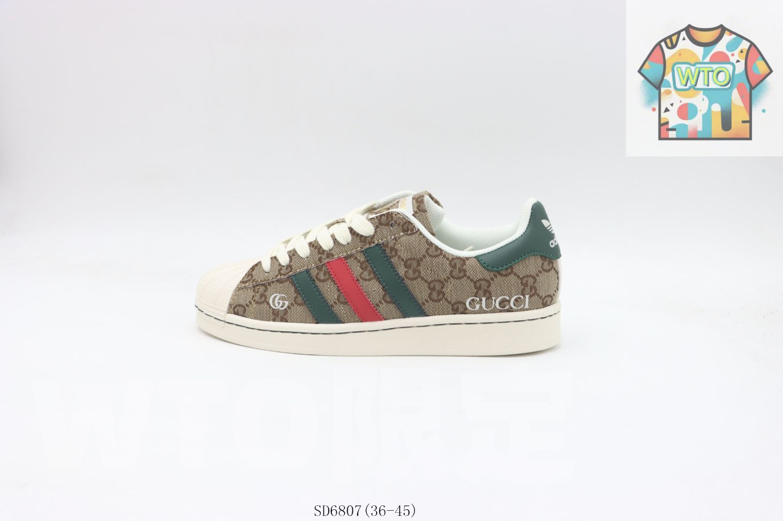 WTO通販 Adidas アディダス クローバーシェルトゥースケートシューズ ブラウングリーングッチ SD 6807 WTO輸入 GFB 33