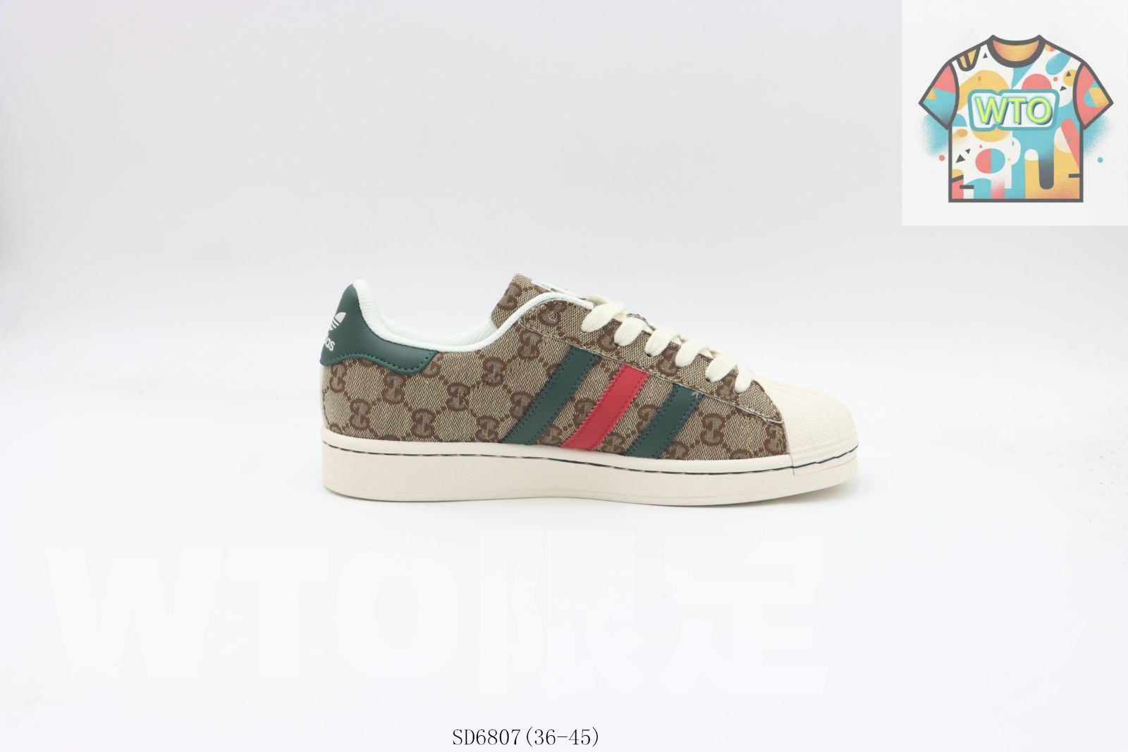 WTO通販 Adidas アディダス クローバーシェルトゥースケートシューズ ブラウングリーングッチ SD 6807-WTO輸入-GFB 33