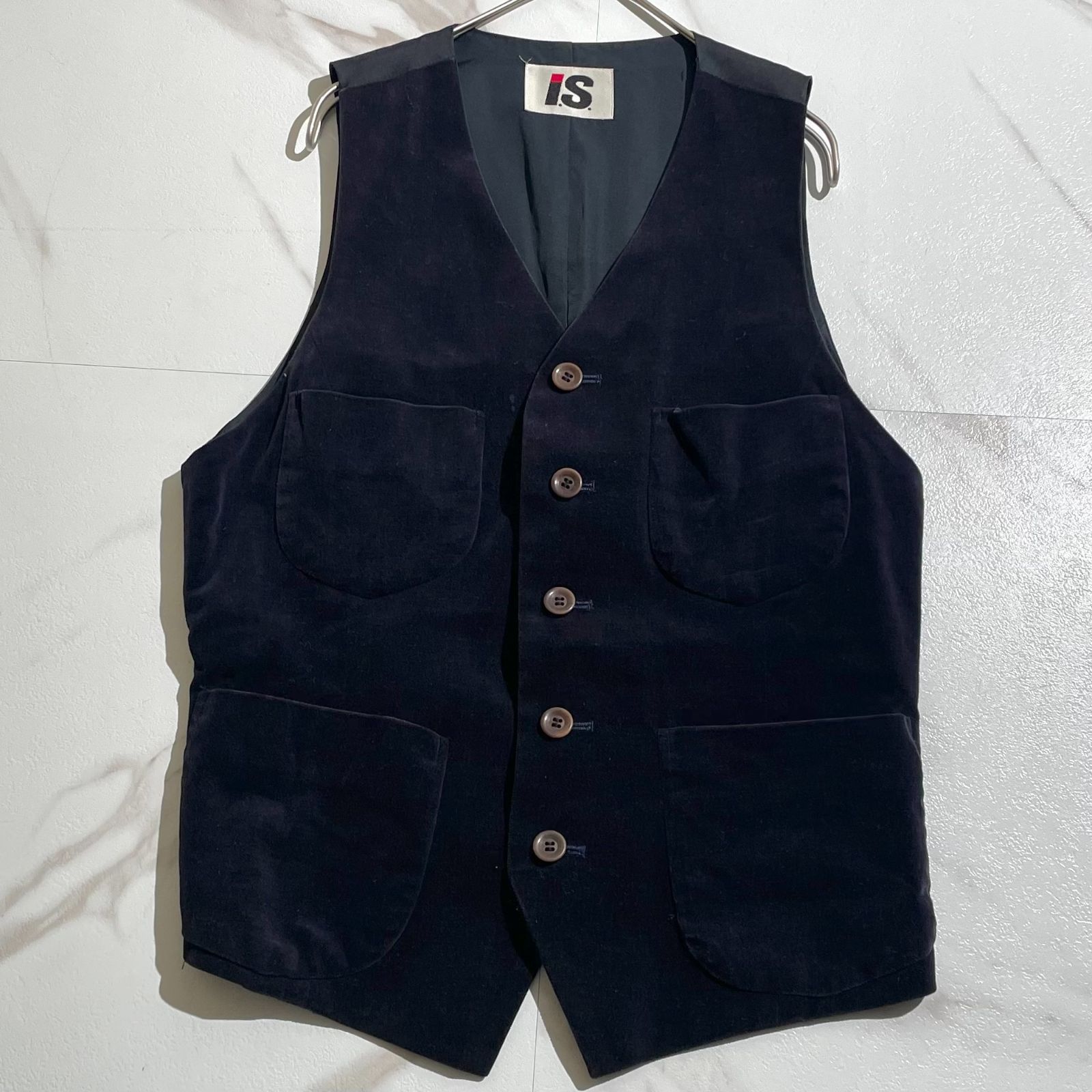 激 I.S. SPORT アイエススポーツ イッセイミヤケ × ツモリチサト ベスト ジレ 綿 コットン 9号 レディース 黒