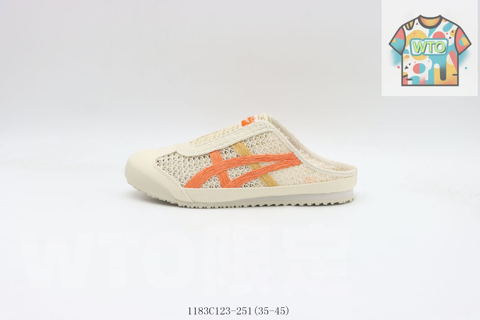 今日 ASICS アサイックス サミードレス ホワイトオレンジ -251-WTO輸入2