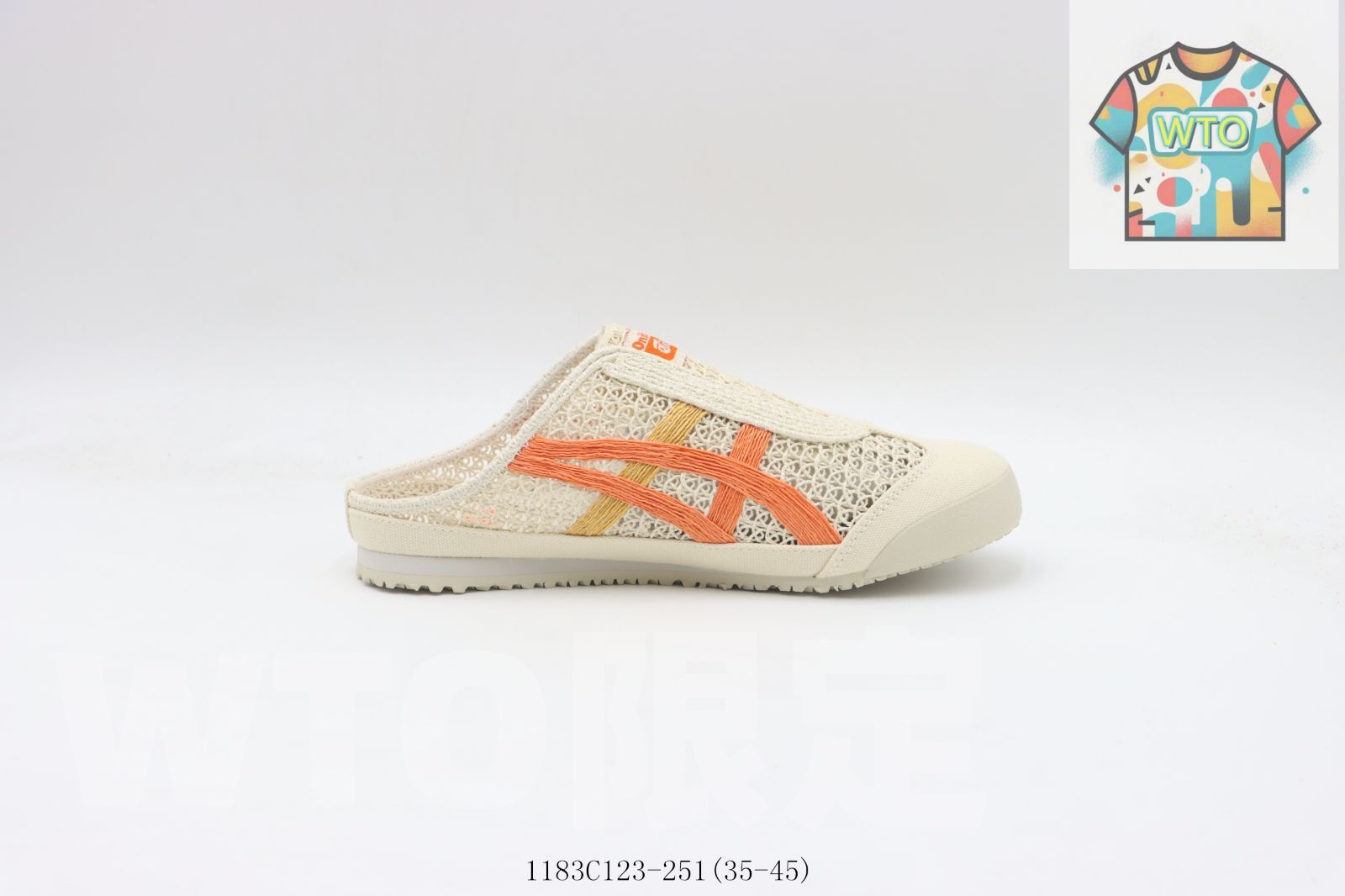 今日 ASICS アサイックス サミードレス ホワイトオレンジ -251-WTO輸入2