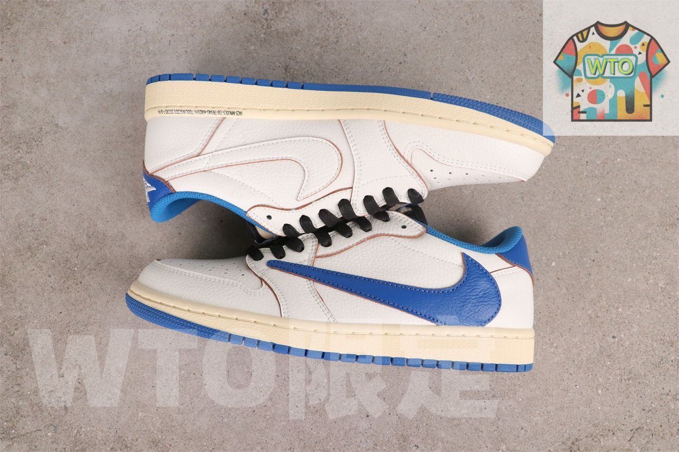  WTO通販 Air Jordan エアジョーダン aj 1 Travis Scott x Fragment Low OG DM 7866-104-WTO輸入-YMM 13 スニーカー 靴