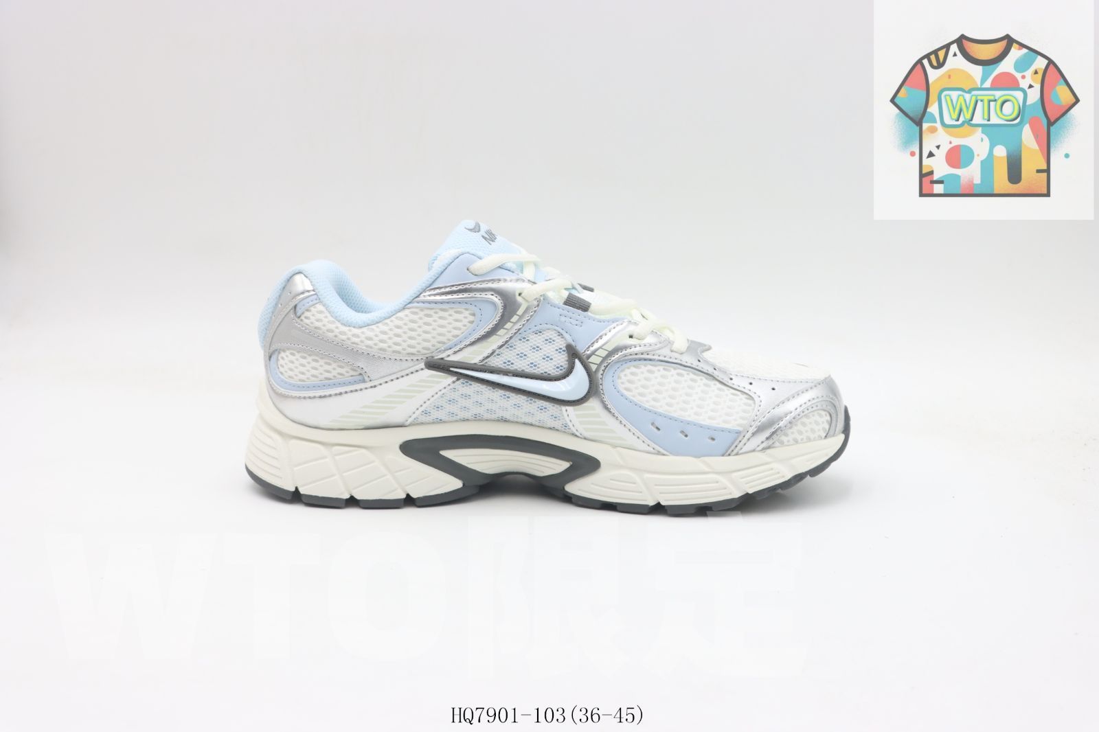 今日 Nike ナイキ ランニングシューズ ホワイトブルー HQ 7901-103-WTO輸入2