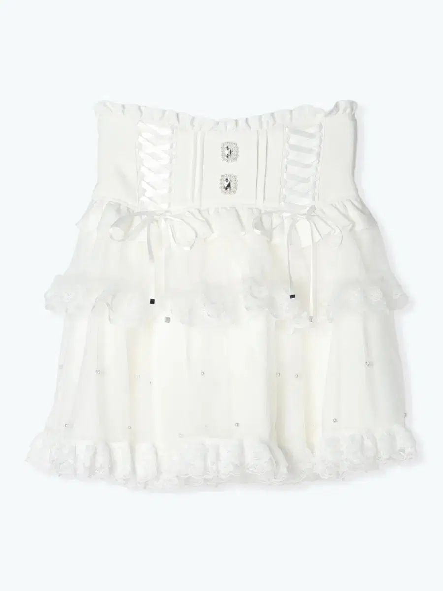 ノエミー リボン ティアード スカート