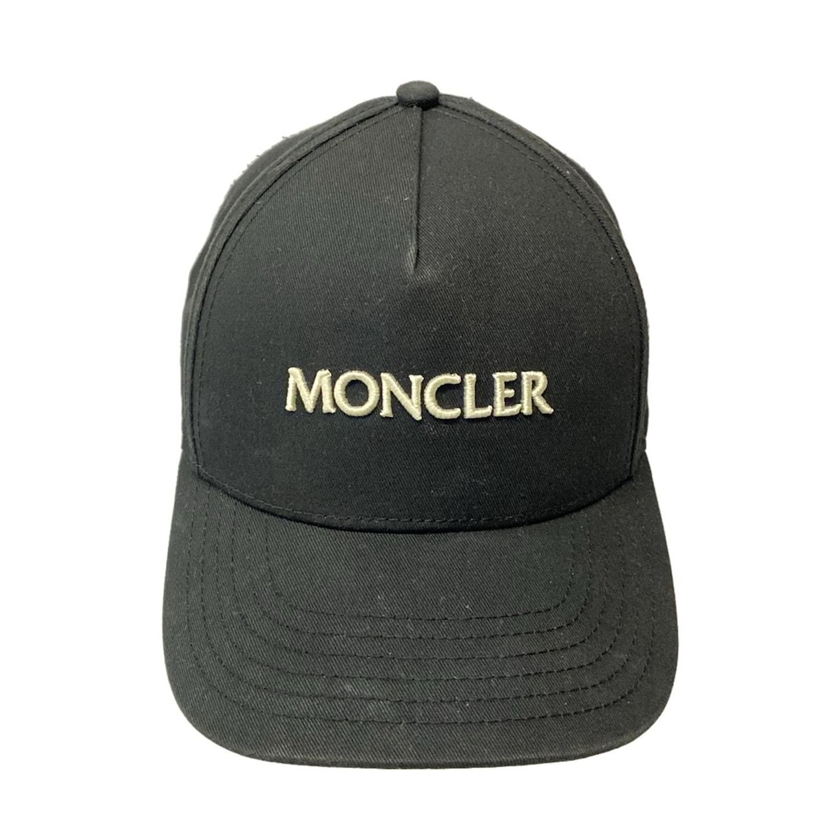 MONCLER モンクレール キャップ UNI ベースボールキャップ K10913B00054 黒×白 コットン