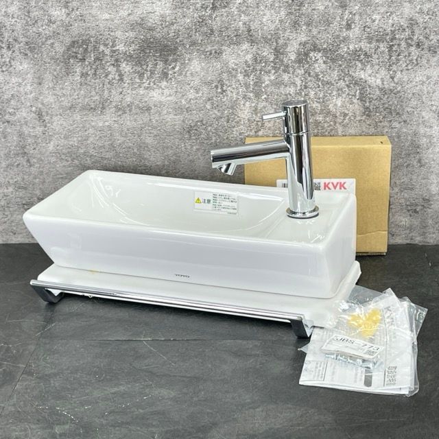 壁掛手洗器 TOTO トートー L40D KVK 立水栓 KL180D12付き トイレ 洗面器 洗面ボウル 住宅設備 514761