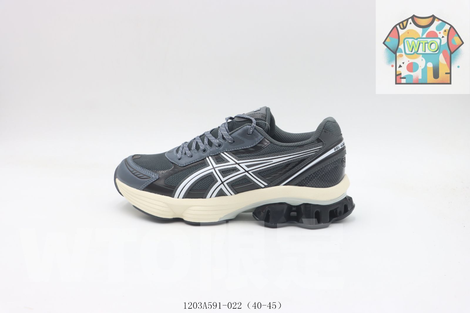 今日 ASICS アシックス ランニングシューズ ブルーグレー 1203A591-022