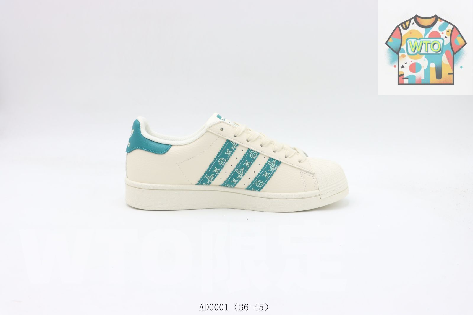 今日 Adidas アディダス クラシックス スーパースター ロートップスケートシューズ ホワイトブルー AD0001