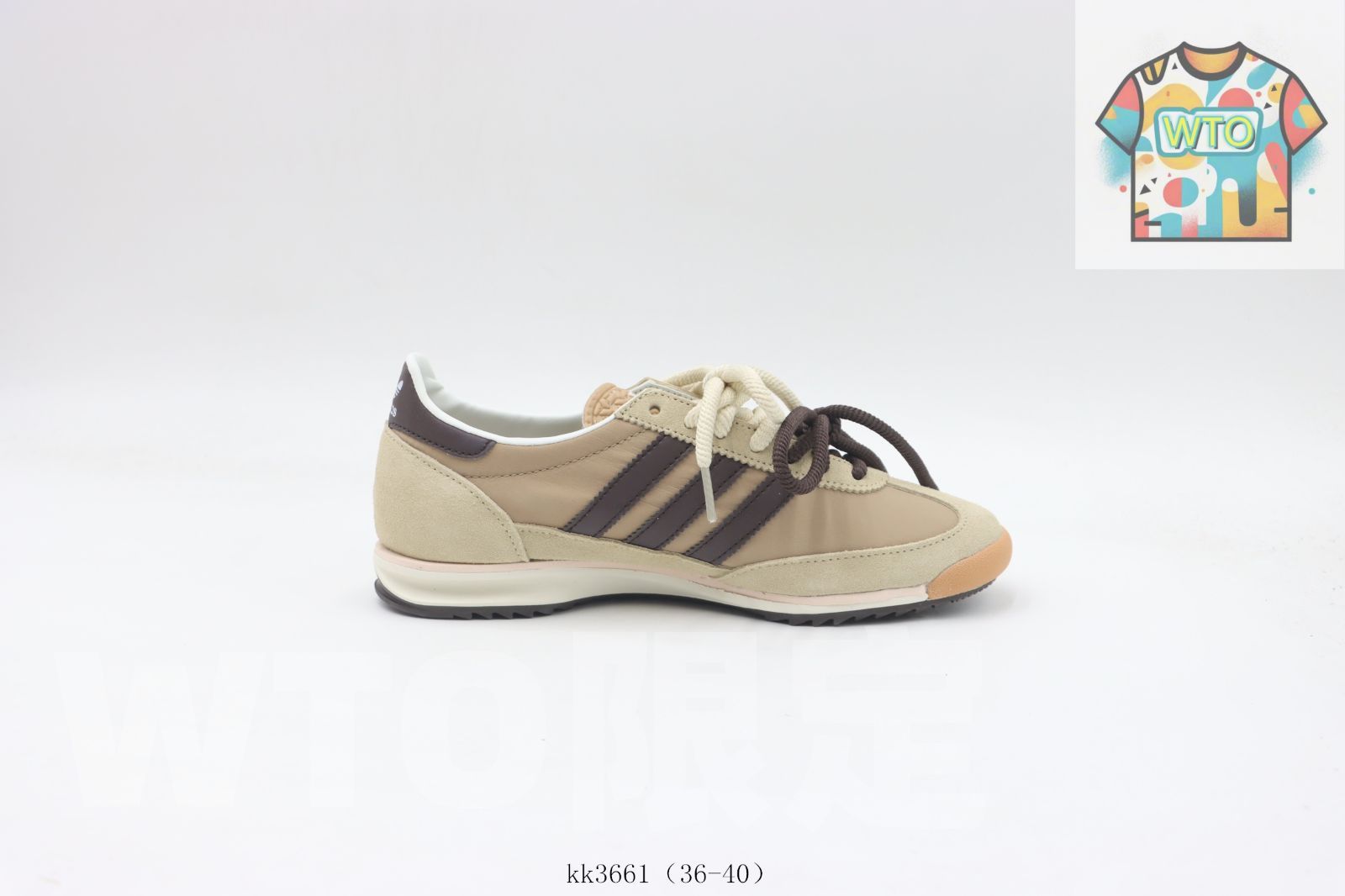 今日 Adidas アディダス ランニングシューズ カーキブラウン KK3661