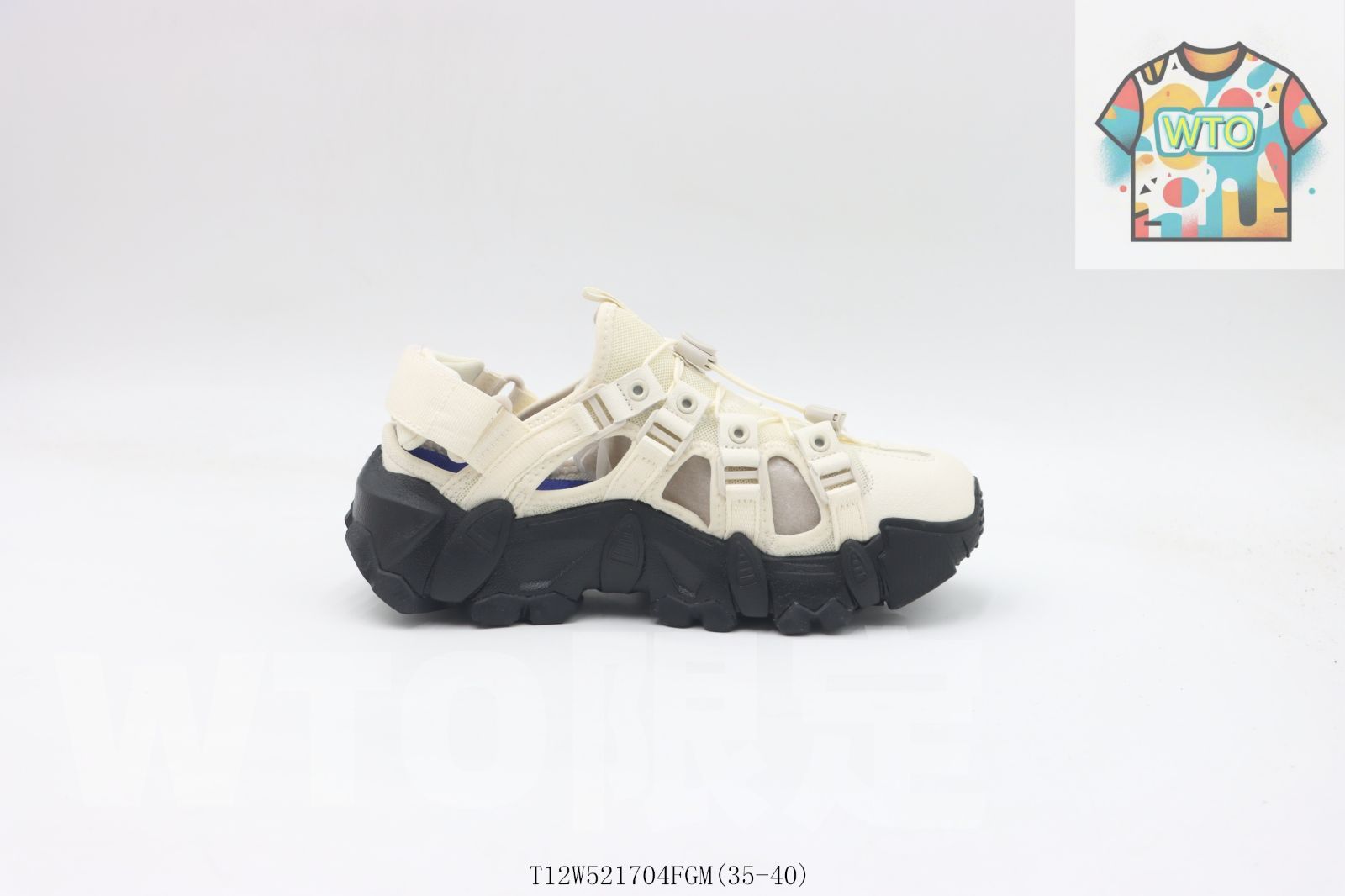 今日 Fila フィラ フィラサンダル ホワイトブラック T12W521704FGM