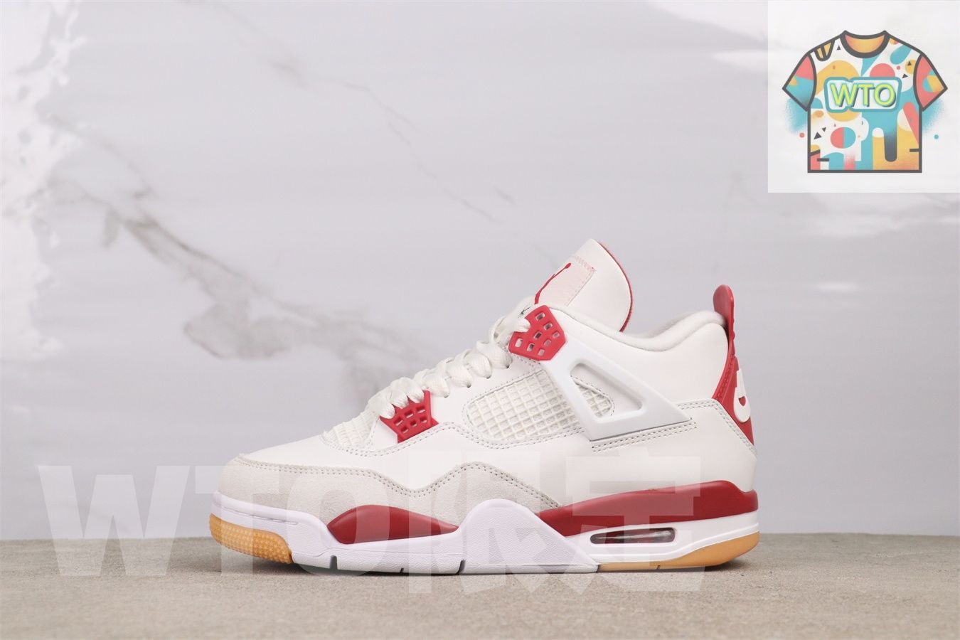 今日 Air Jordan 4 DR5415 - 106 バージティレッド-WTO輸入2