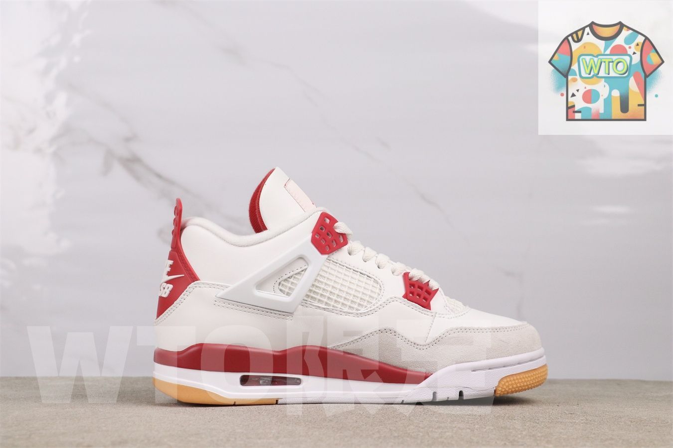 今日 Air Jordan 4 DR5415 - 106 バージティレッド-WTO輸入2