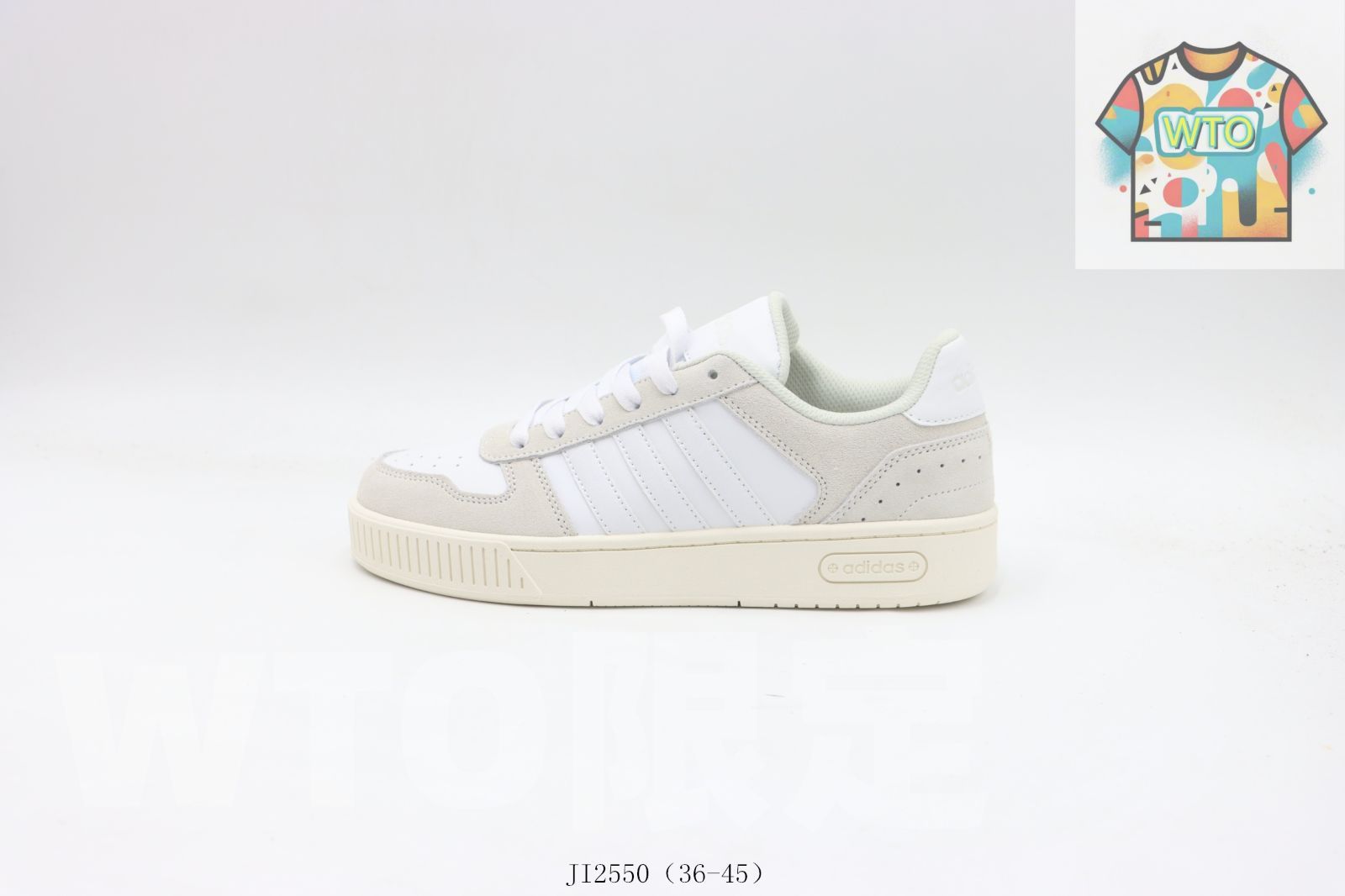 今日 Adidas アディダス ホワイトグレイ JI2550