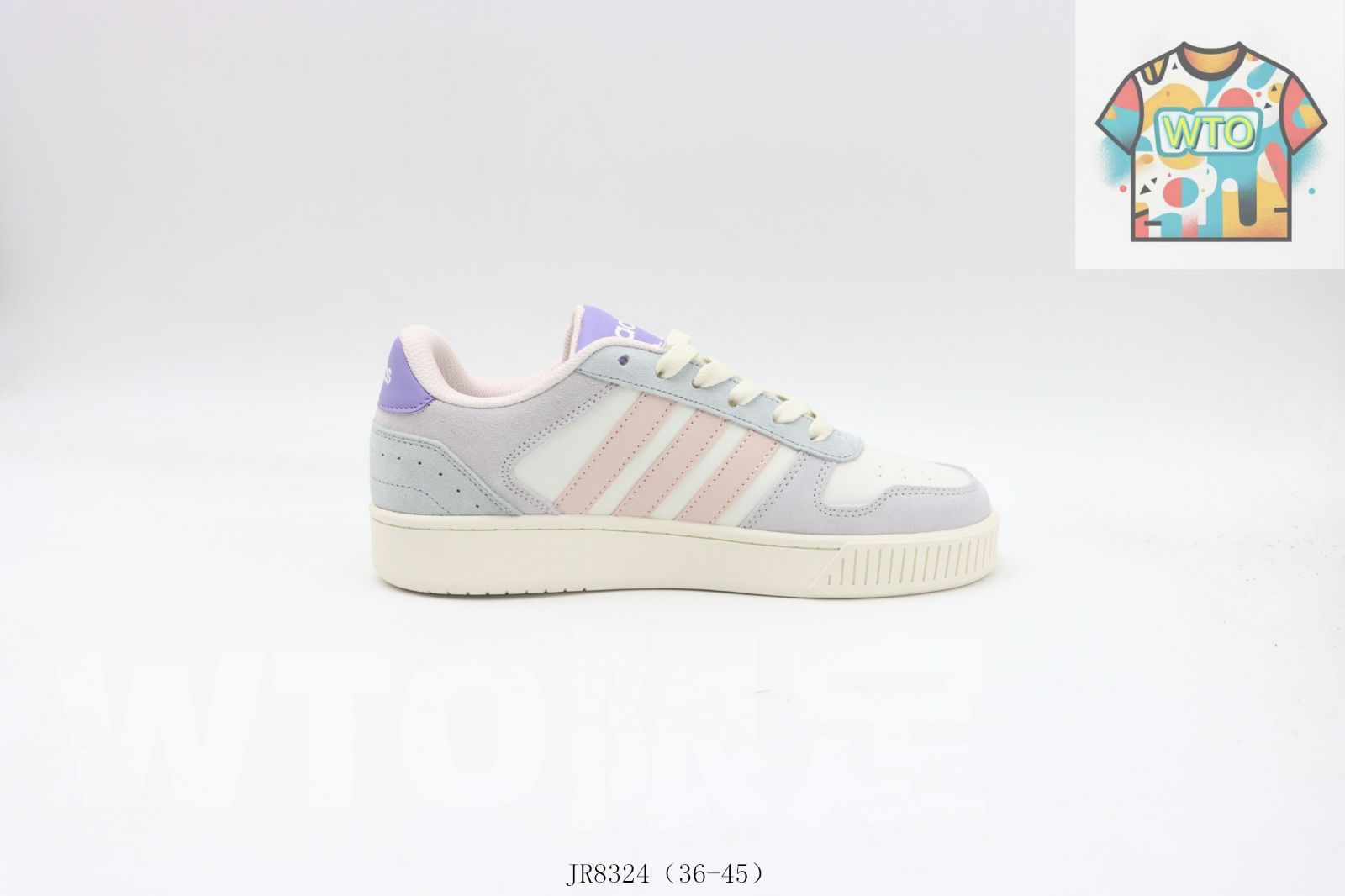 今日 Adidas アディダス ホワイト グレイ ピンク JR8324