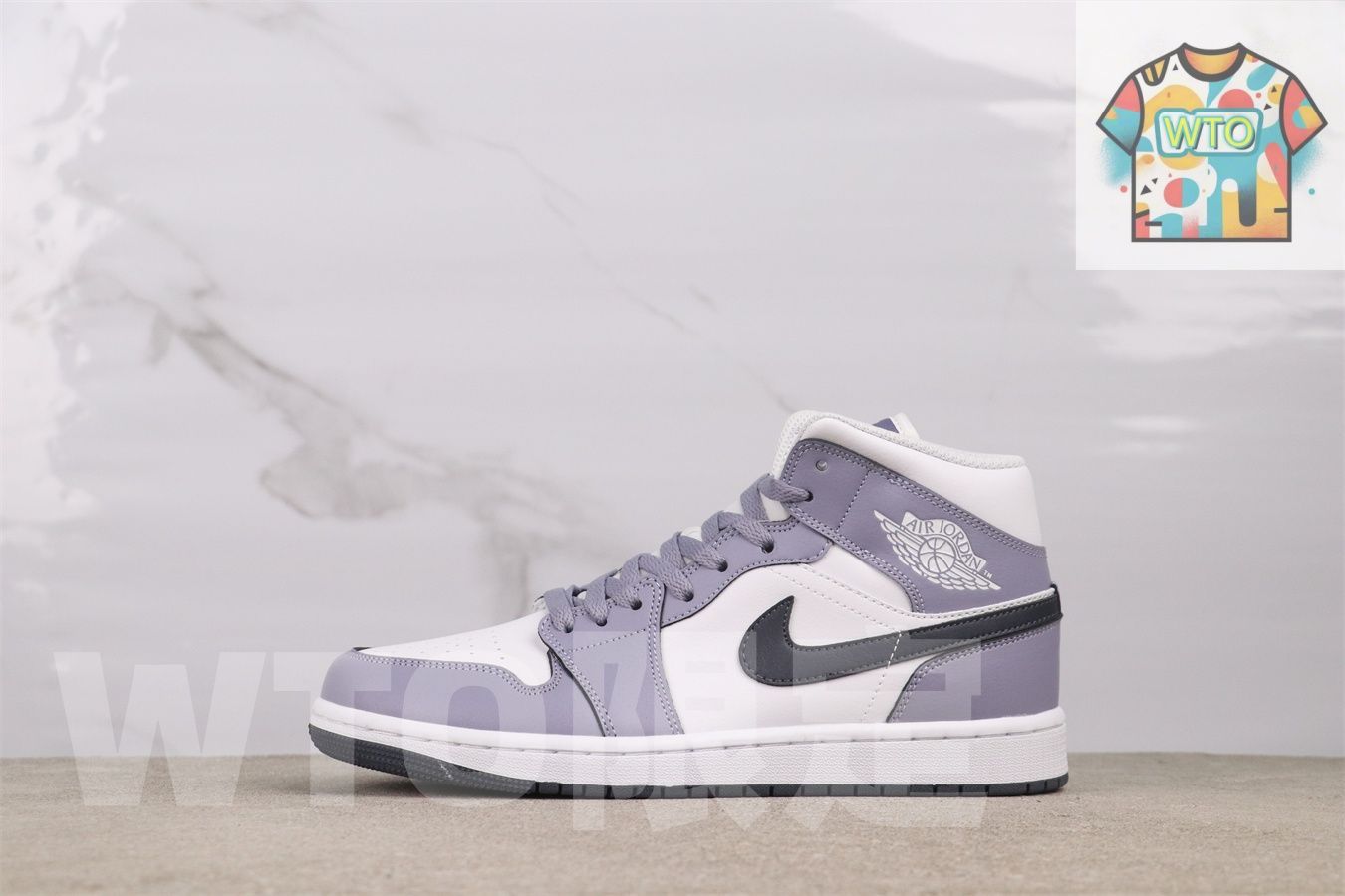 今日 Air Jordan 1 DQ 8426 - 145 スモークパープル-WTO輸入2