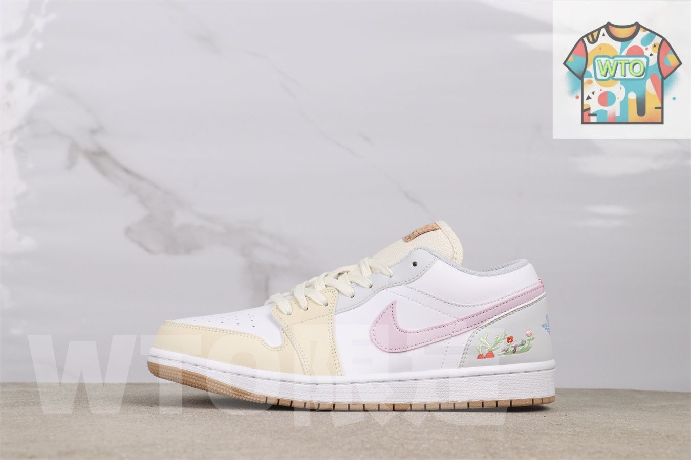 今日 Air Jordan 1 IB8861-151 ホワイトイエロー-WTO輸入2