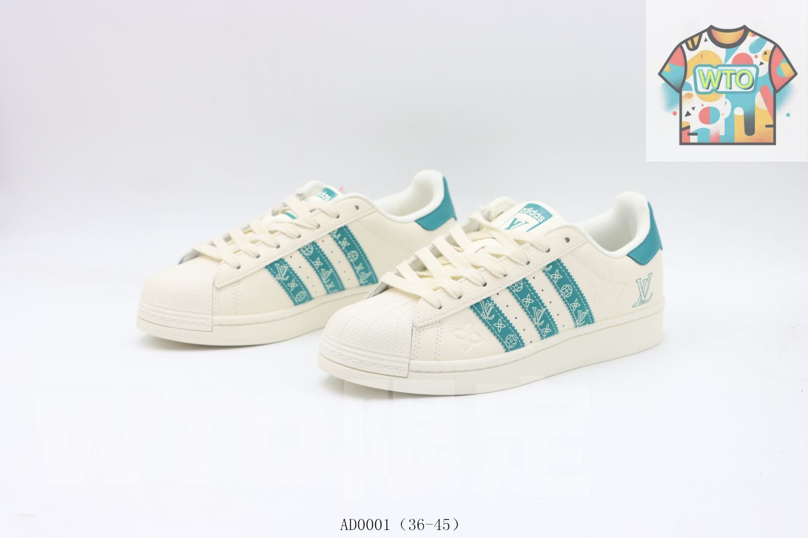 ロートップスケートシューズ ホワイトブルー