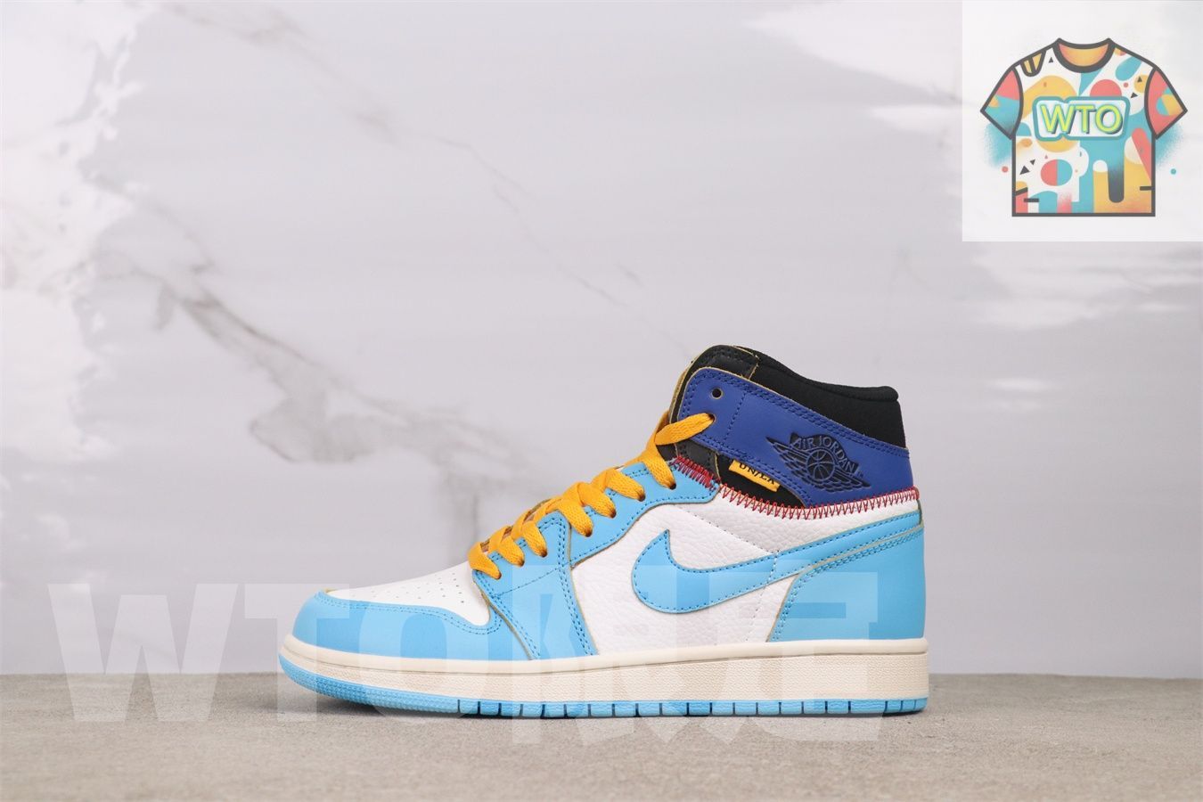 WTO通販 エアジョーダン 1 DZ 4137 800 ホワイトブルー2 WTO輸入 BSC 65