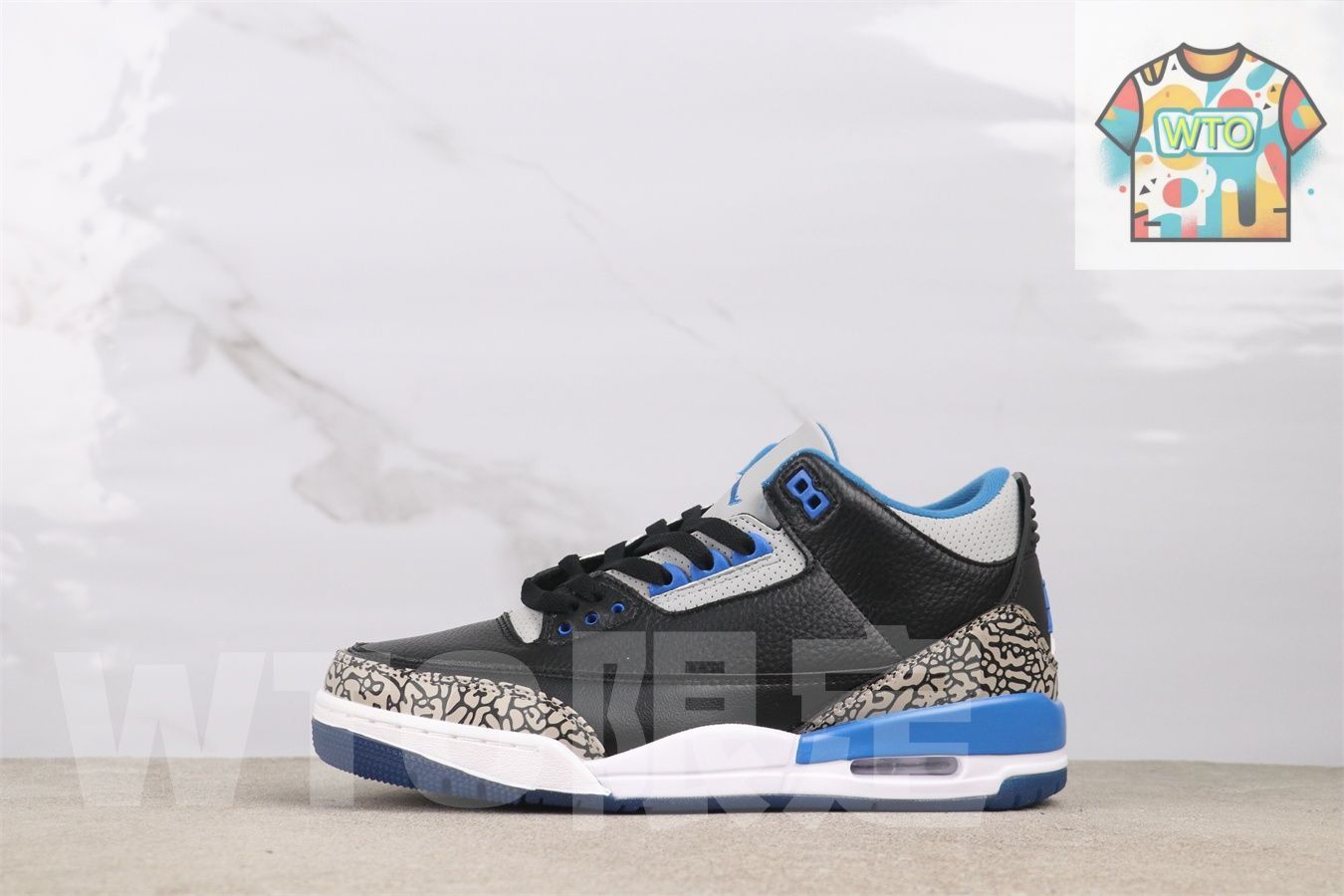 WTO通販 Air Jordan 3 エアジョーダン 136064 007 スポーツブルー2 WTO輸入 GZF 65