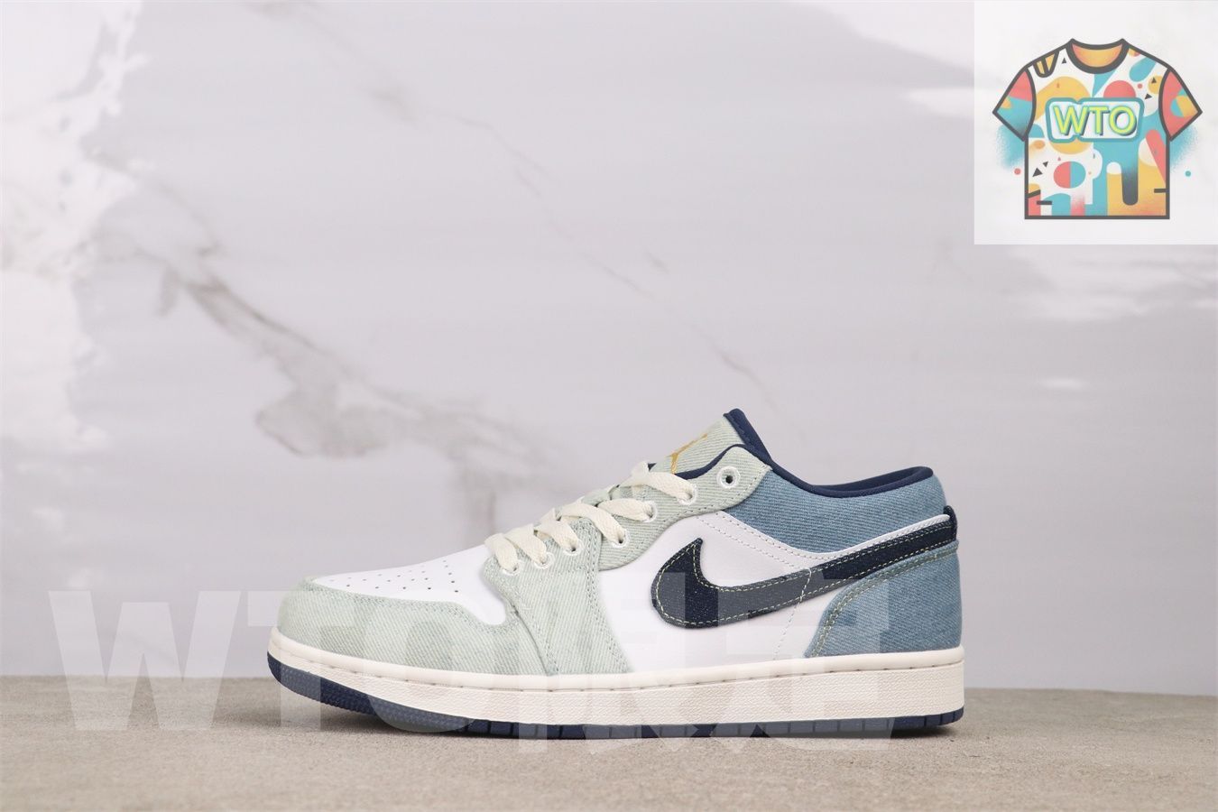 WTO通販 Air Jordan 1 エアジョーダン IH 0648-141 デニムブルー2-WTO輸入-AKB 81