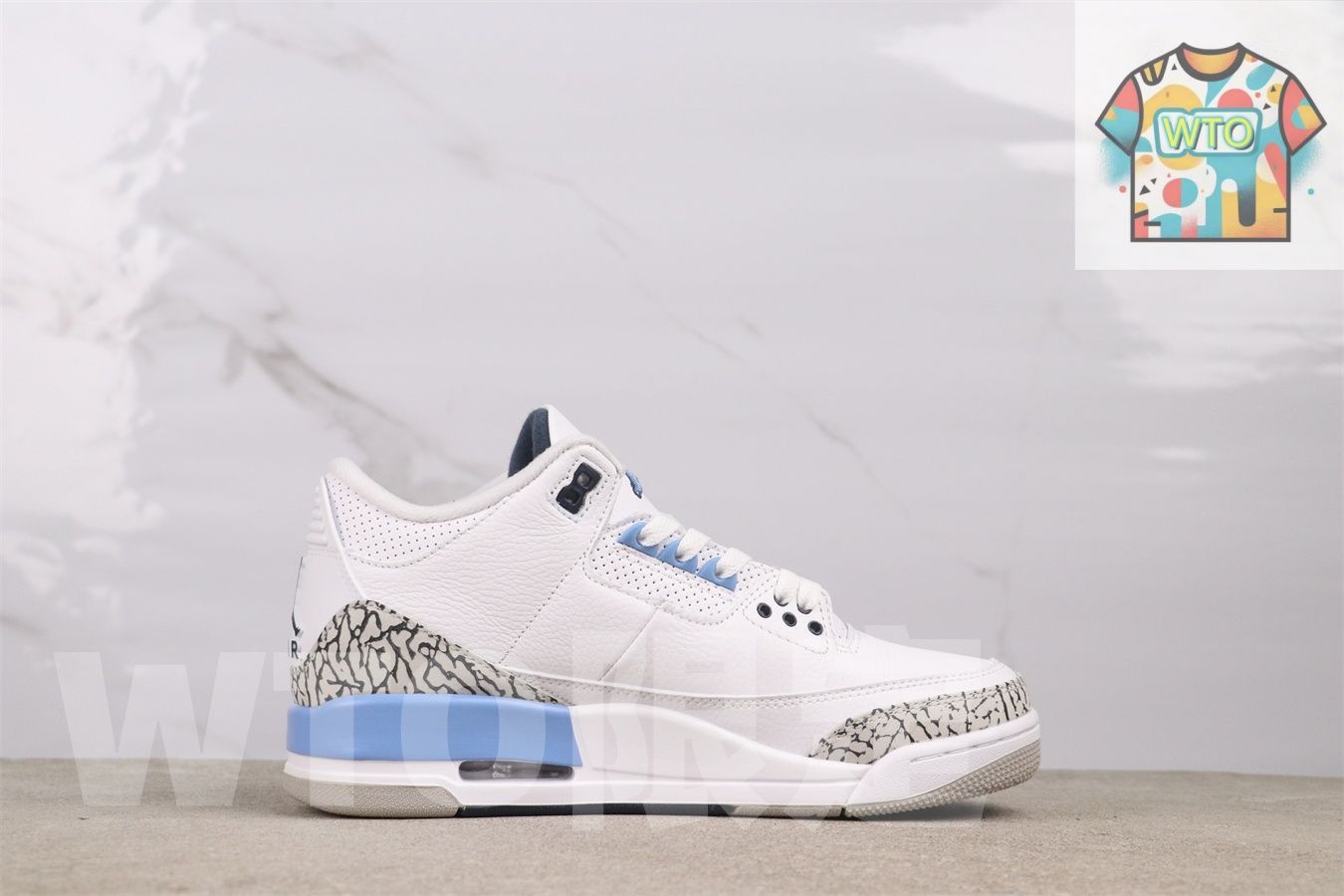 今日 Air Jordan 3 エアジョーダン 3 CT8532-104 ノースカロライナブルー-WTO輸入2