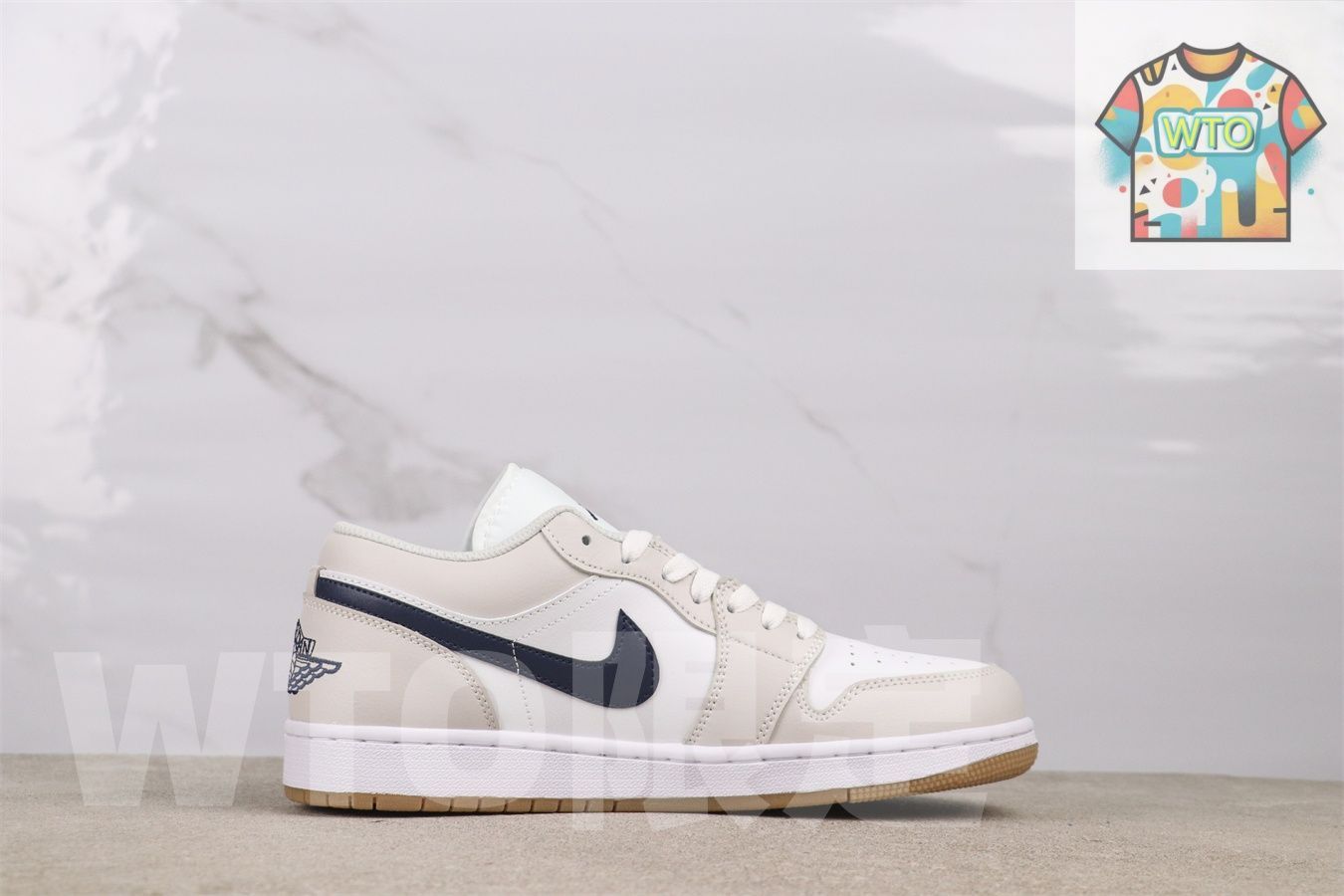 WTO通販 Air Jordan 1 エアジョーダン 553558-146 ホワイトグレイラバーソール2-WTO輸入-HXR 61