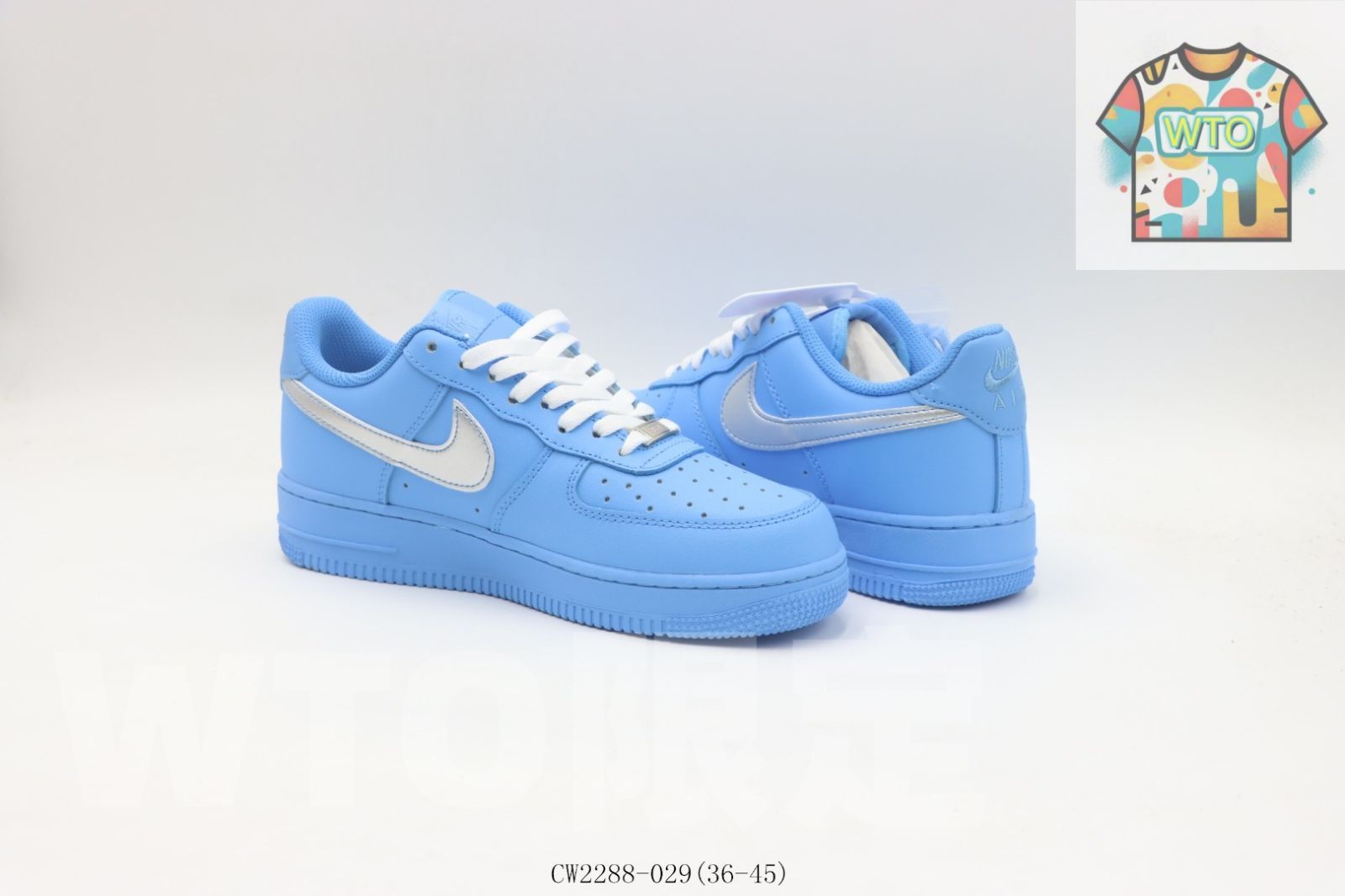  WTO通販 Nike ナイキ スケートシューズ CW 2288-029 ブルーシルバー2-WTO輸入-XPH 80 スニーカー 靴