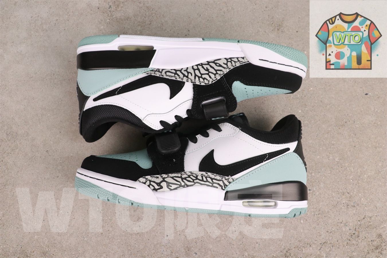 7069-109 ブラックホワイトグリーン-WTO輸入2